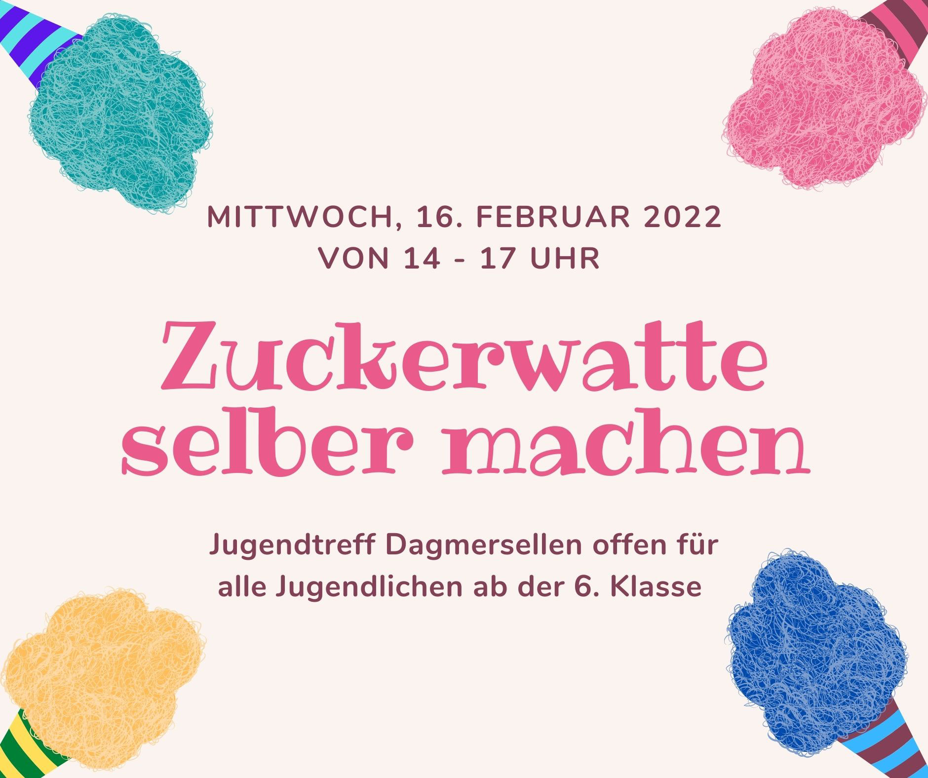 Zuckerwatte selber machen im Jugendtreff jugend