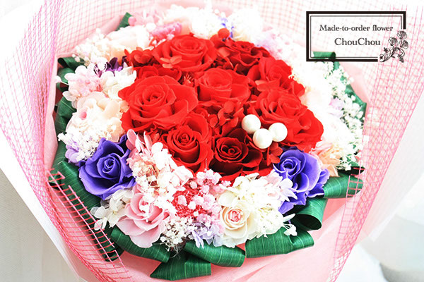 プロポーズ バラとかすみ草の花束 プリザーブドフラワー Order No オーダーフラワー Chouchou シュシュ プロポーズ 誕生日 スタンド花 プロポーズ バラとかすみ草の花束 プリザーブドフラワー Order No オーダーフラワー Chouchou シュシュ プロポーズ 誕生日 スタンド花