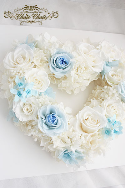 キリスト教 供花 ハートリース Order No オーダーフラワー Chouchou シュシュ プロポーズ 誕生日 スタンド花