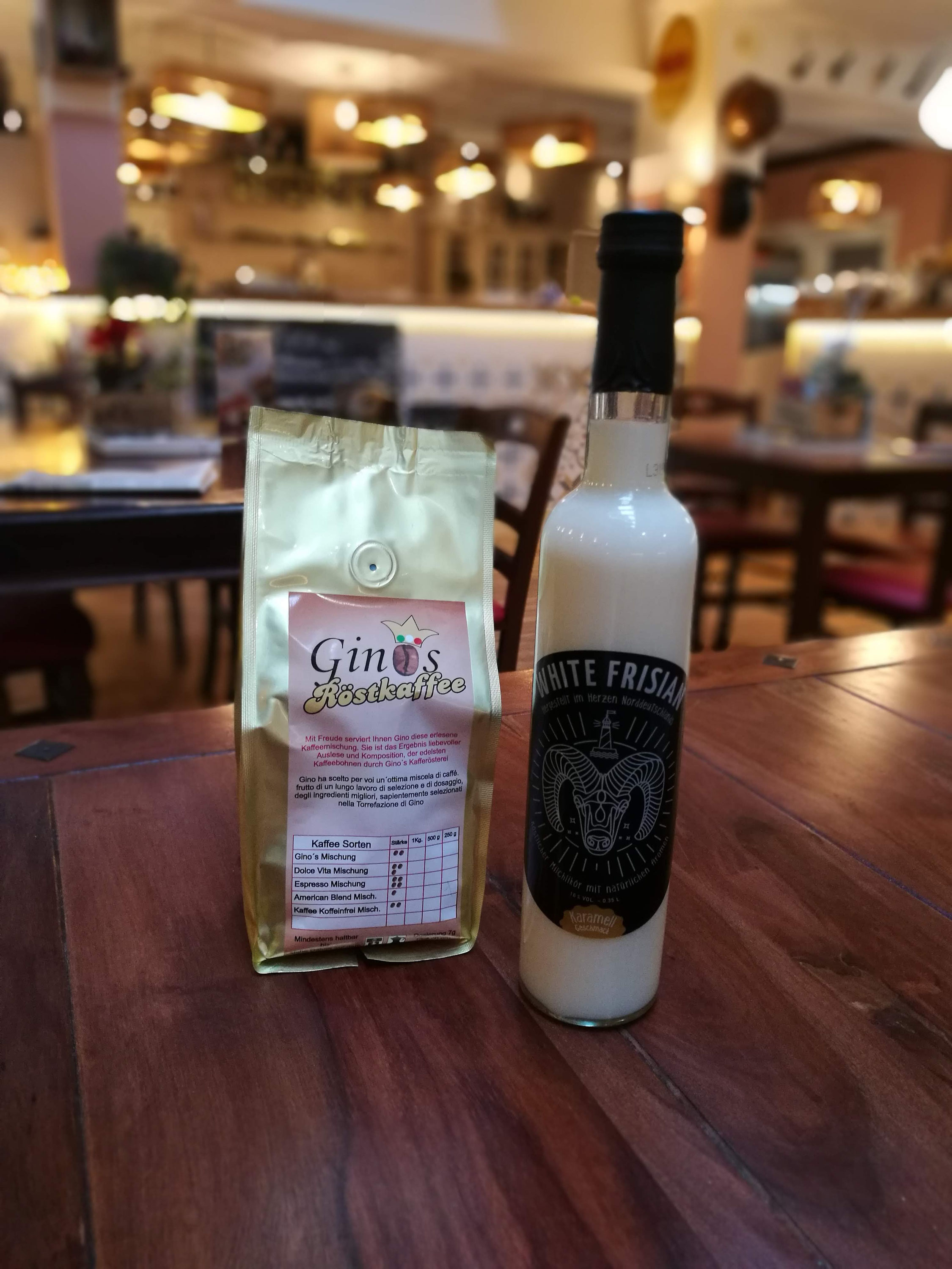 Gino´s Kaffee und WHITE FRISIAN Genusszeiten