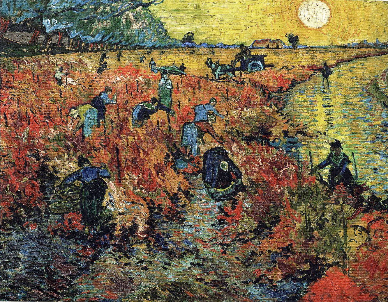 作品解説 フィンセント ファン ゴッホ 赤い葡萄畑 Artpedia アートペディア 近現代美術の百科事典 データベース