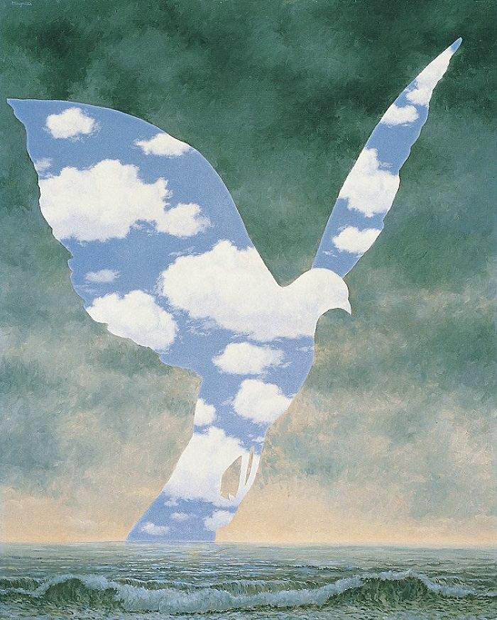 たぬき 希少 作品解説】ルネ・マグリット「大家族」 - Artpedia アート 絵画