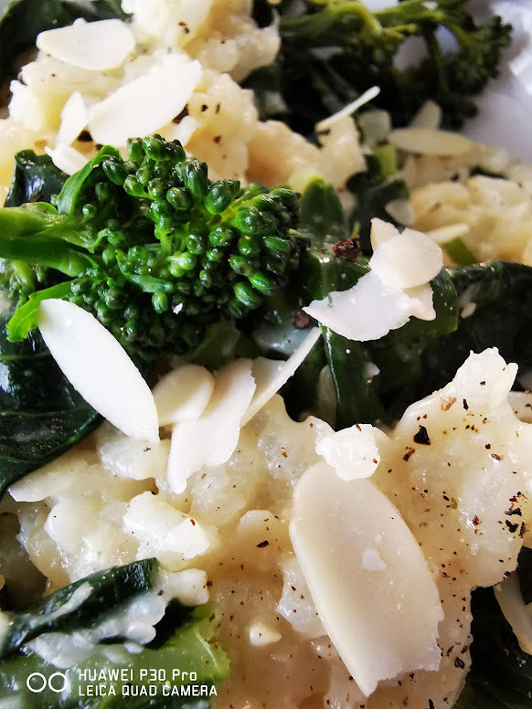 Risotto met broccolini Wat vegans (w)eten