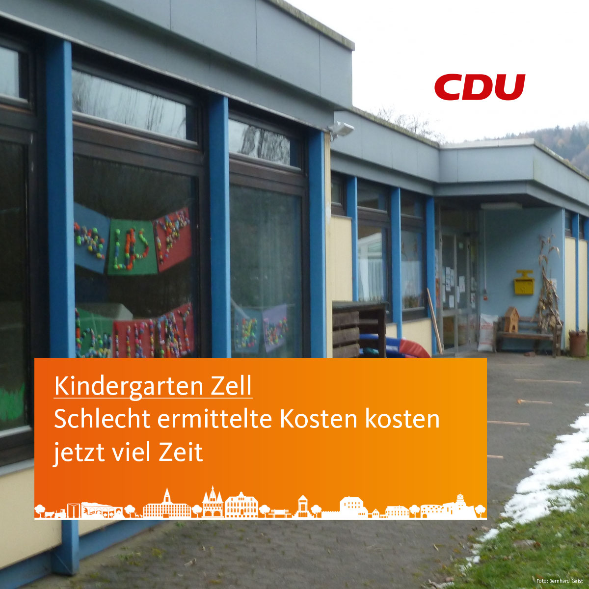 Kindergarten Zell Schlecht ermittelte Kosten kosten jetzt viel Zeit