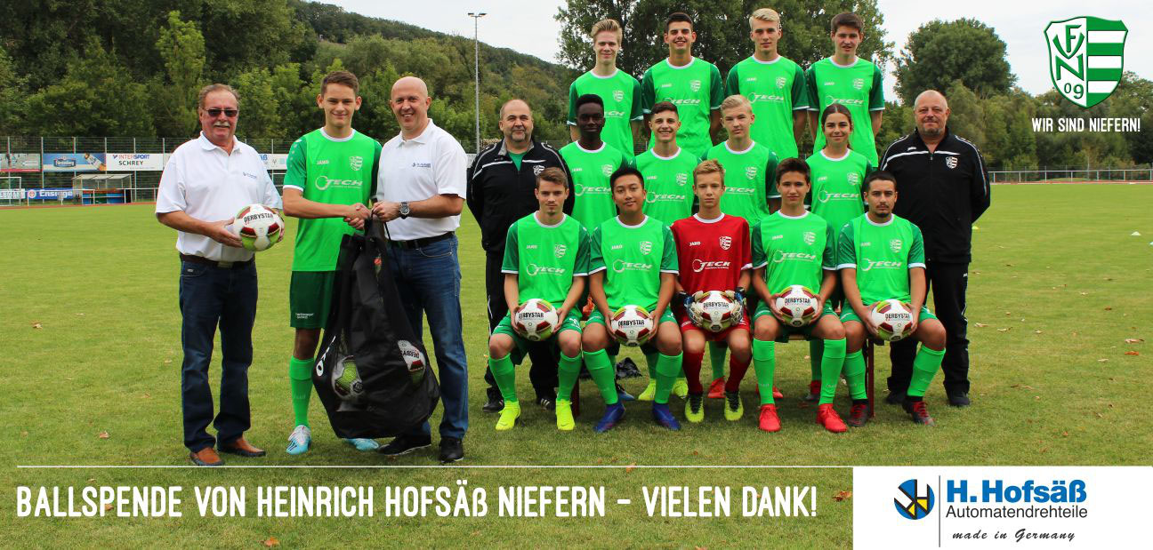 Ballspende für die B1 von H. Hofsäß Niefern - Herzlich ...