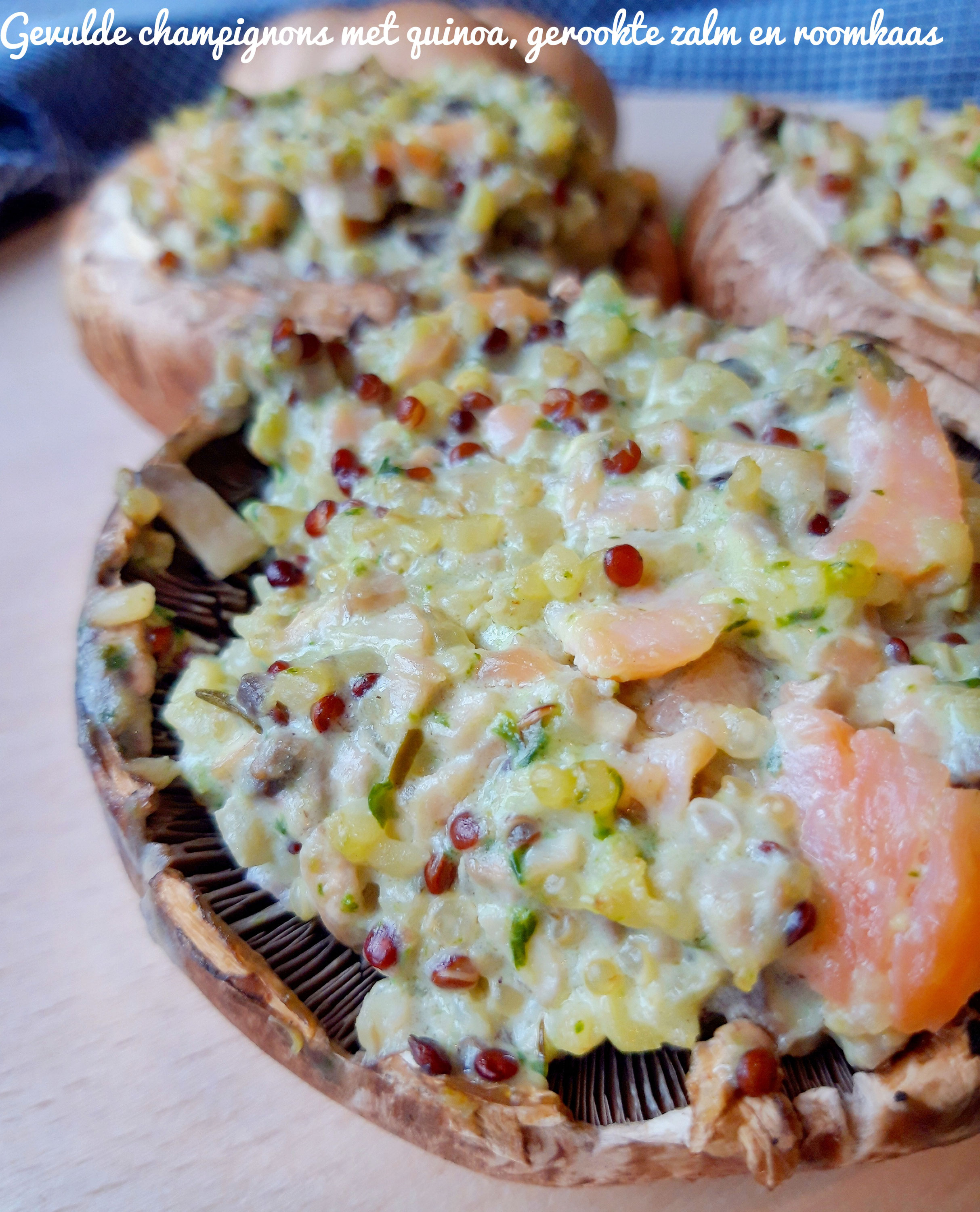 Gevulde Champignons Met Quinoa Gerookte Zalm En Roomkaas Flo S Food Corner