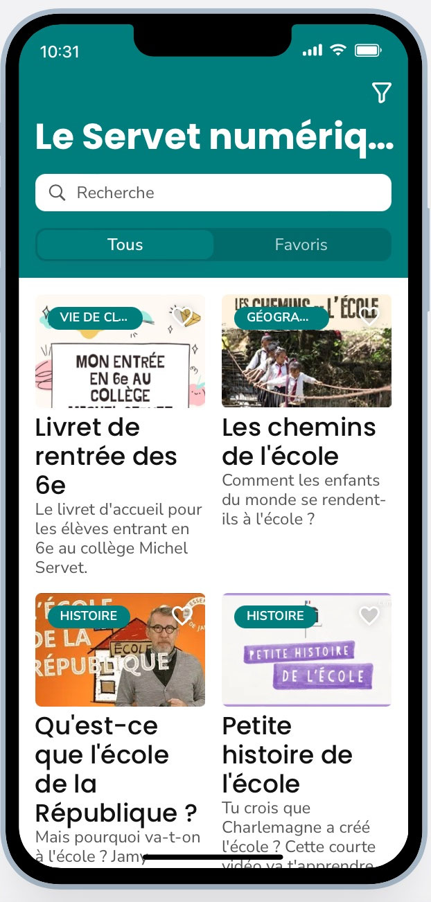 Le Servet numérique une application pour la curiosité des