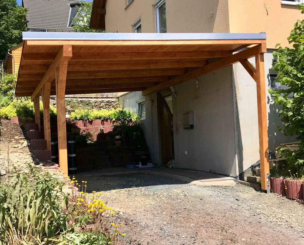 Carport Mit Hausanschluss Montageservice Sittner