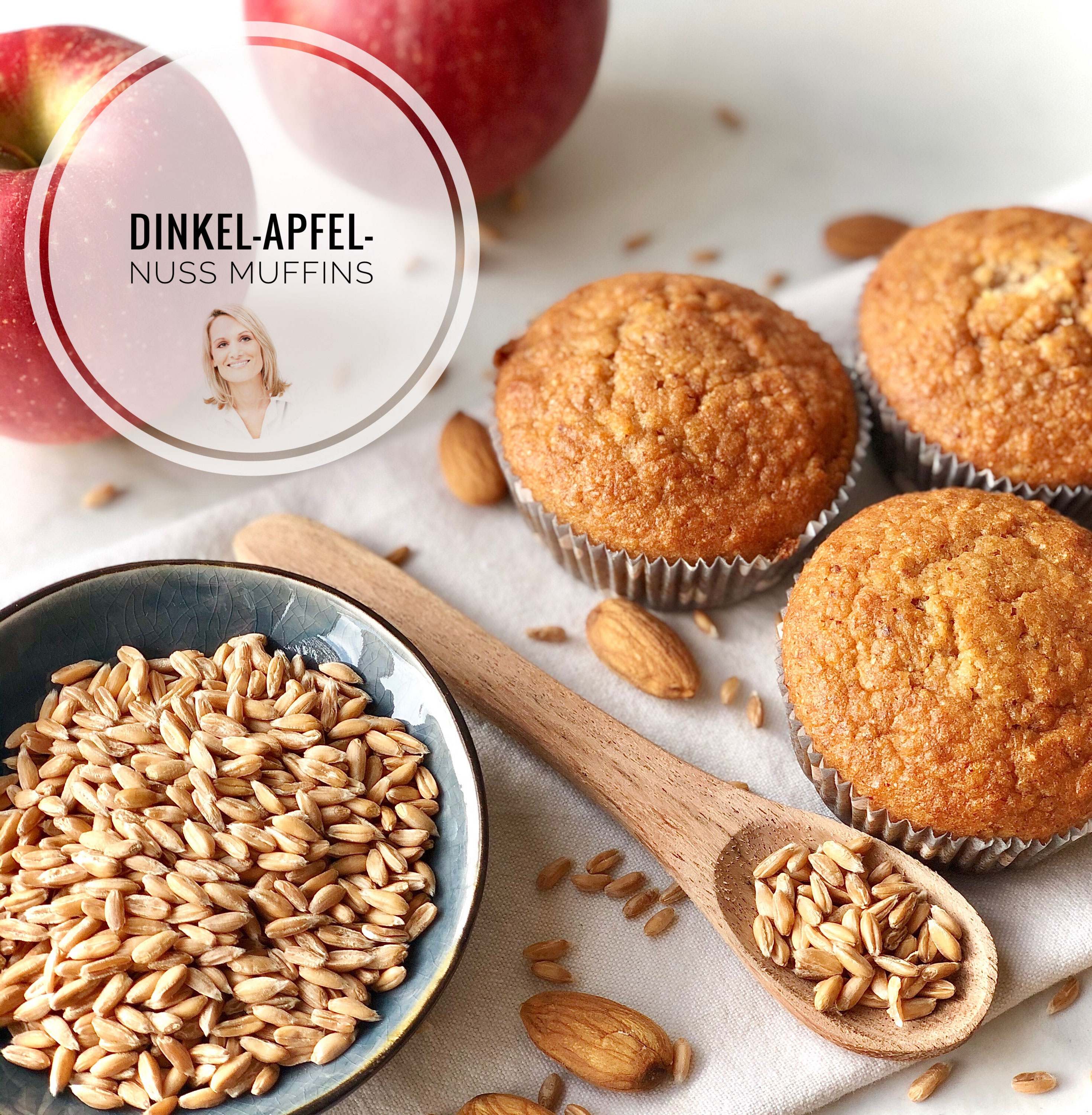 Dinkel-Apfel-Nuss Muffins - Ernährungsberatung, Mag. Ruth Fiedler