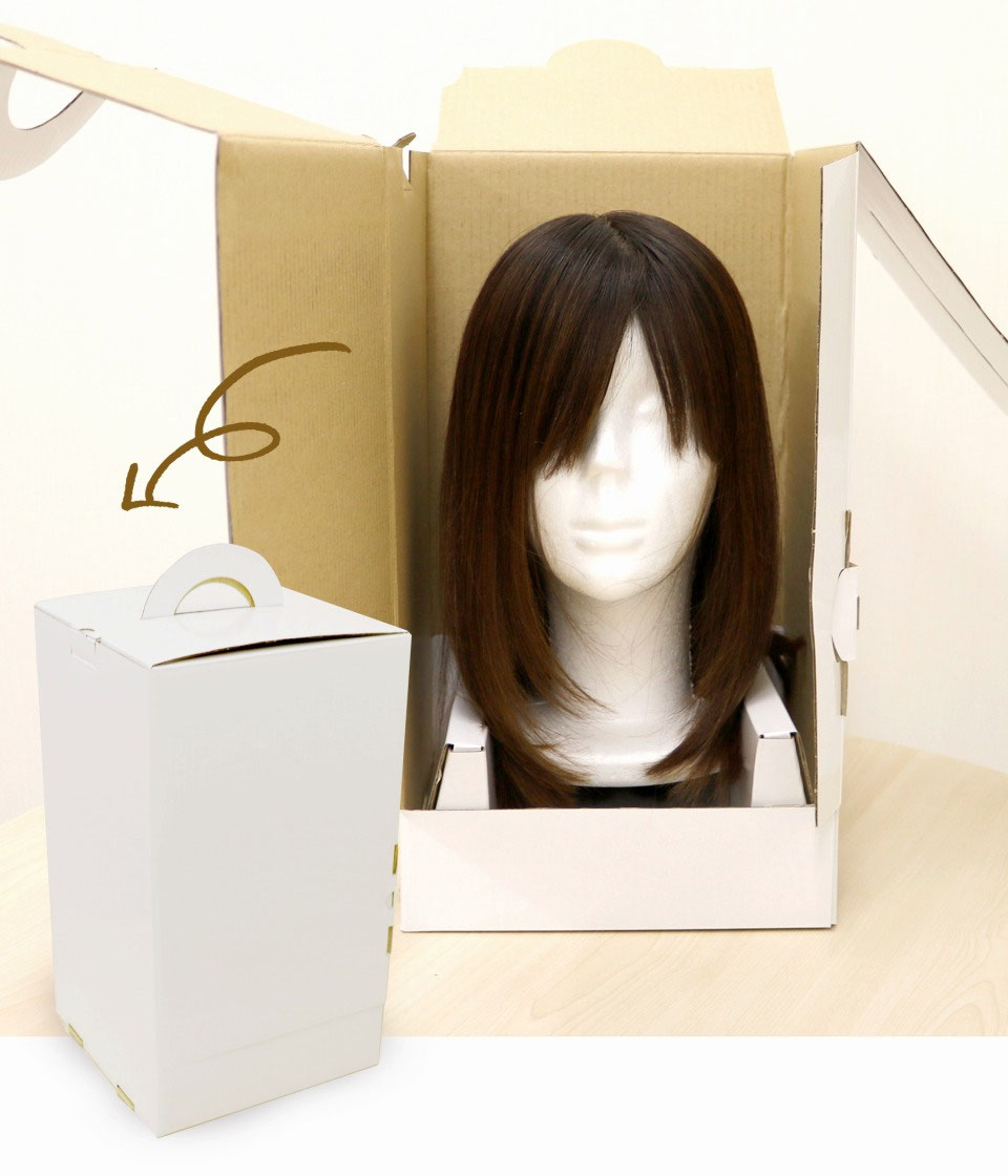 ウィッグ収納ケース-セット済み