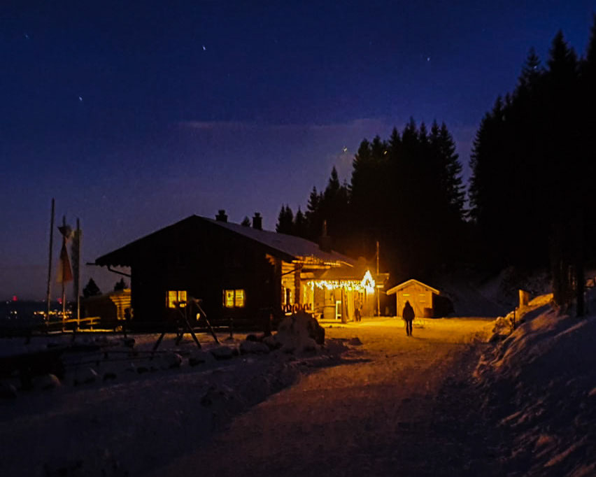 Weihnachten 2022 Auf Einer Hütte Silvester auf der Drehhütte in Schwangau am Tegelberg Kompass