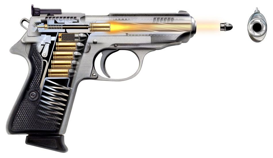 DISATTIVAZIONE ARMI DA FUOCO: NUOVE REGOLE DALLA ... handgun ammunition diagram 
