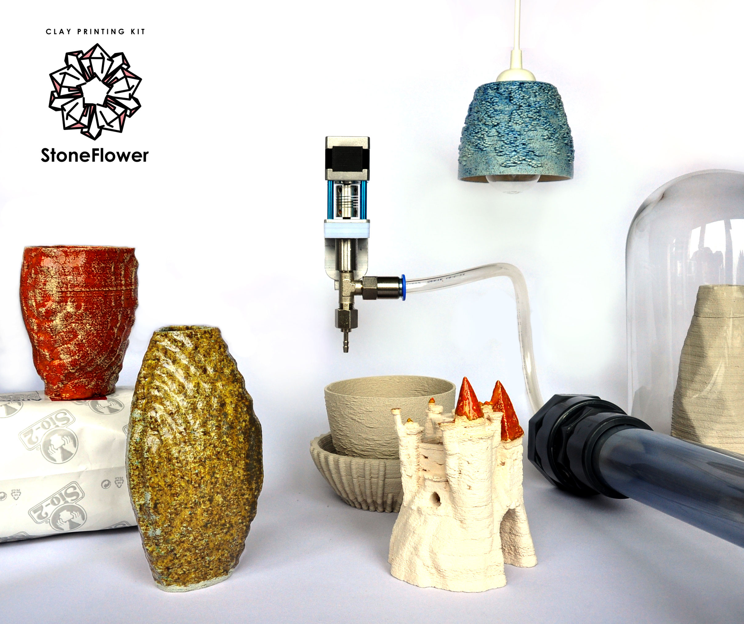 Press Release of Clay 3D Printing KIT StoneFlower 3D printers for