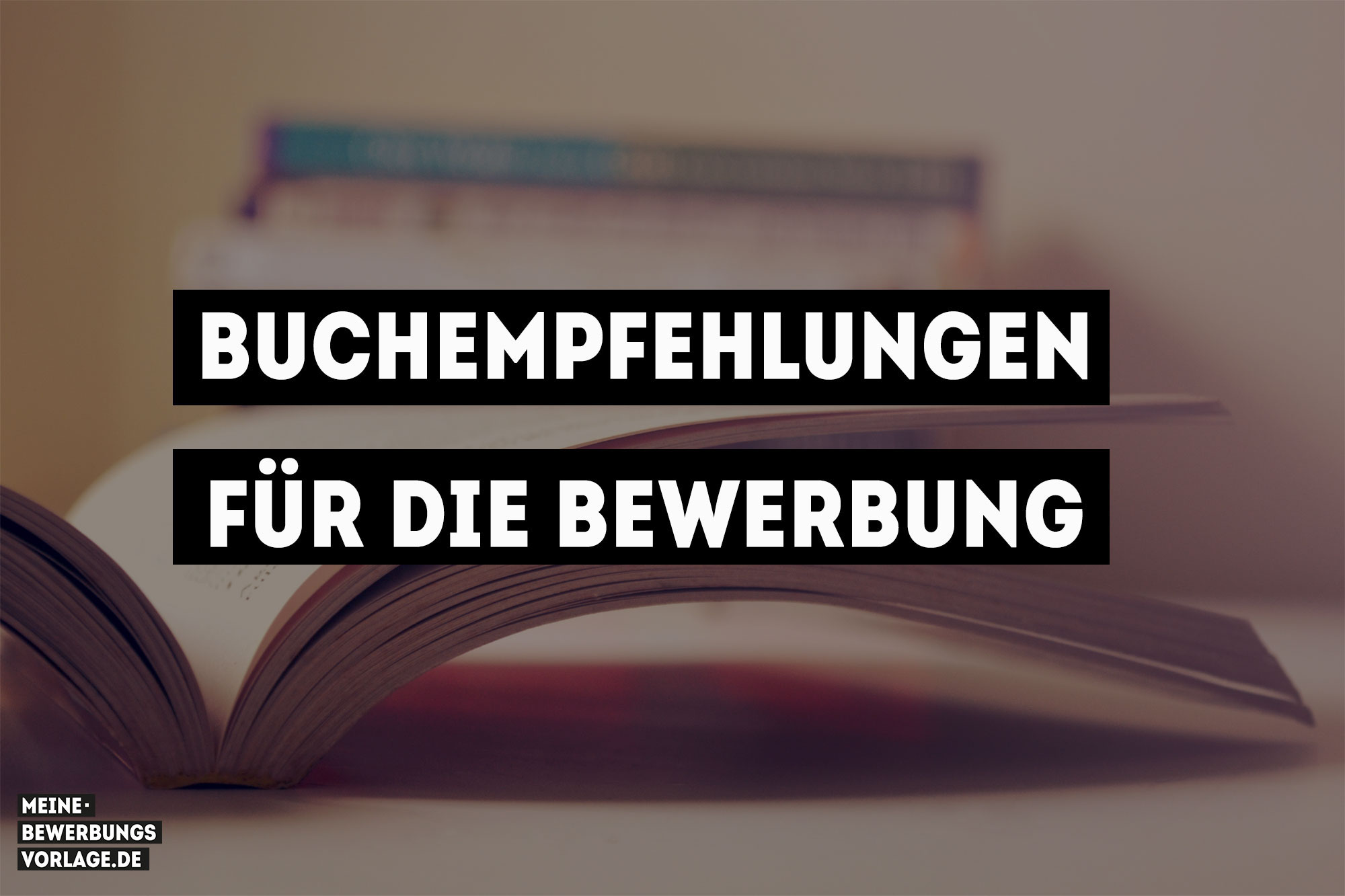 Buchempfehlungen Für Die Bewerbung Meine Bewerbungsvorlage - 