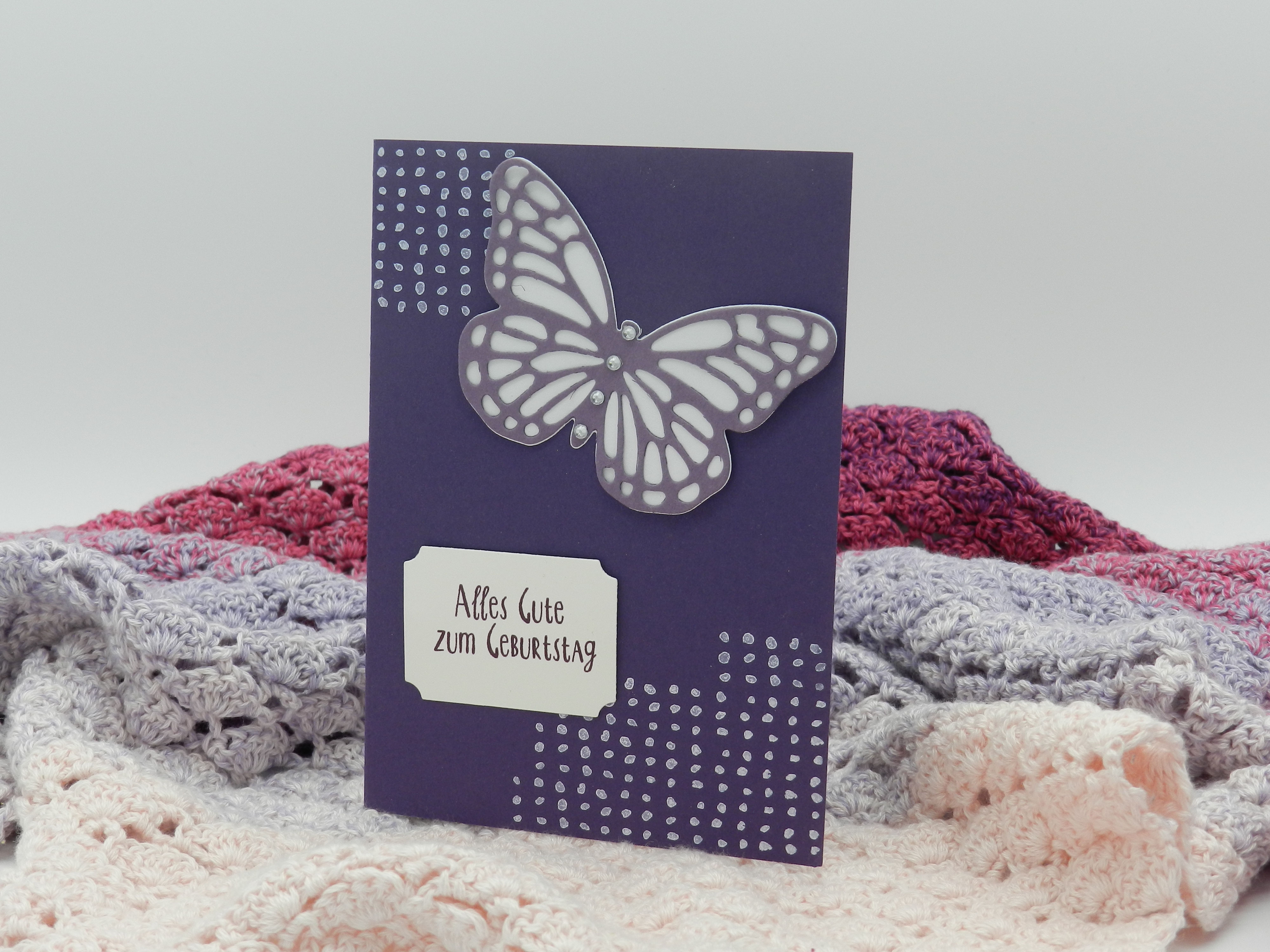 zum Geburtstag Schmetterling mit Lesezeichen - Julia´s ...