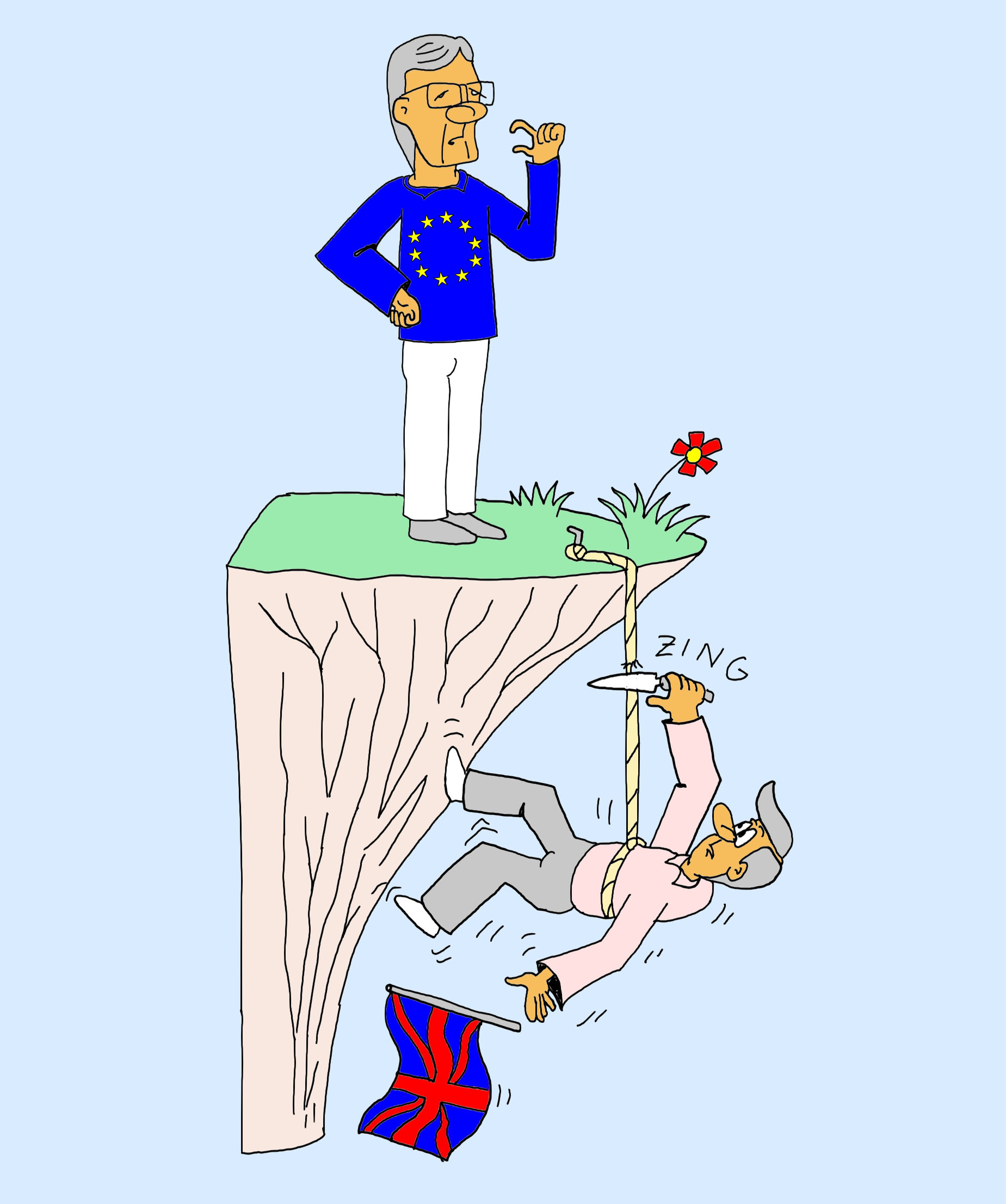 Harter Brexit Karikatur - Portrait vom Foto zeichnen ...