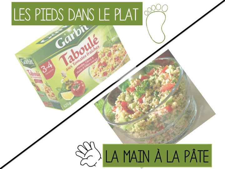 Les Pieds Dans Le Plat La Main A La Pate Le Taboule Nutridiet