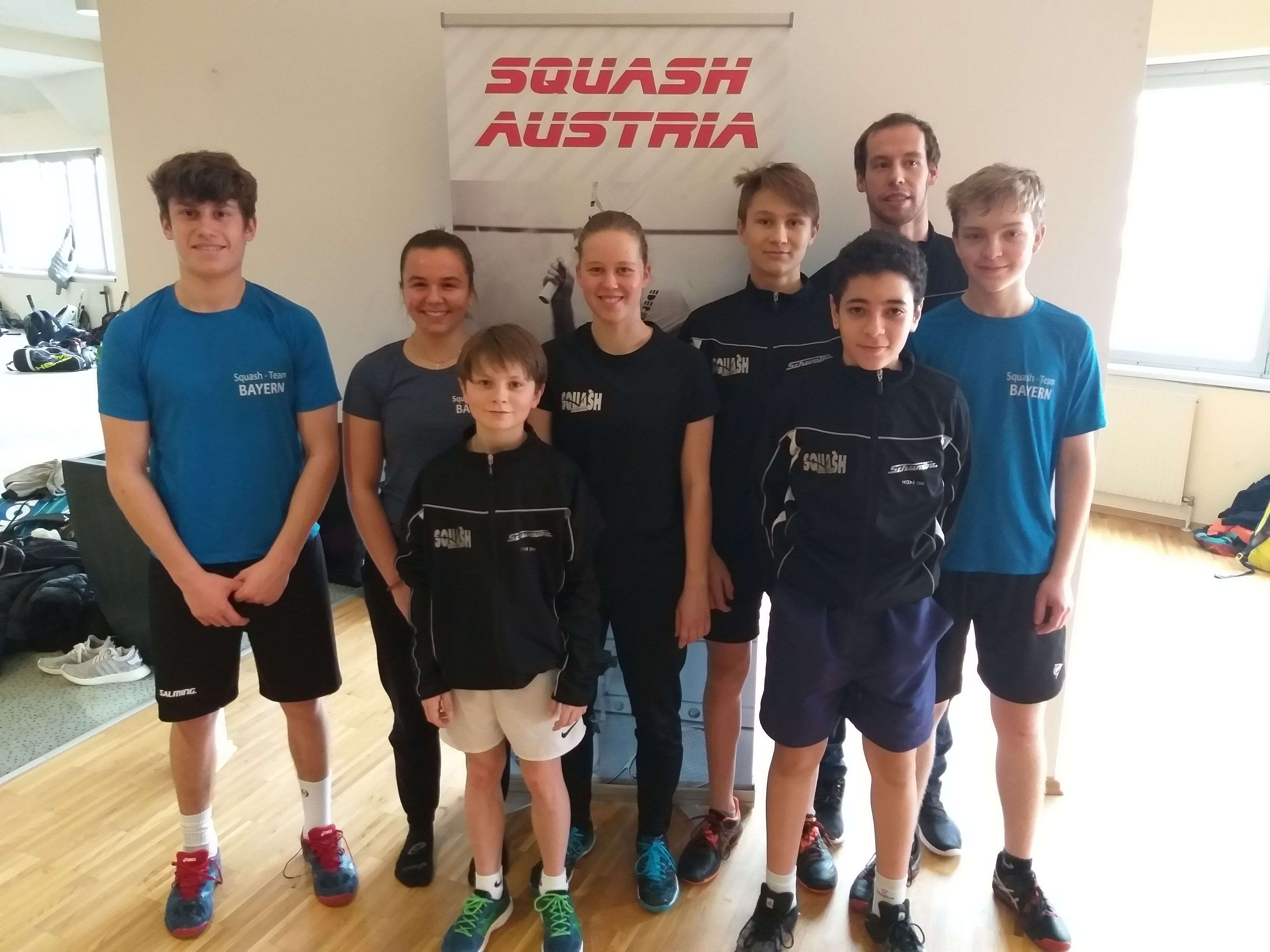 Austrian Junior Open 2019 in Wien mit vier Taufkirchner Squashern Sport Insel Taufkirchen