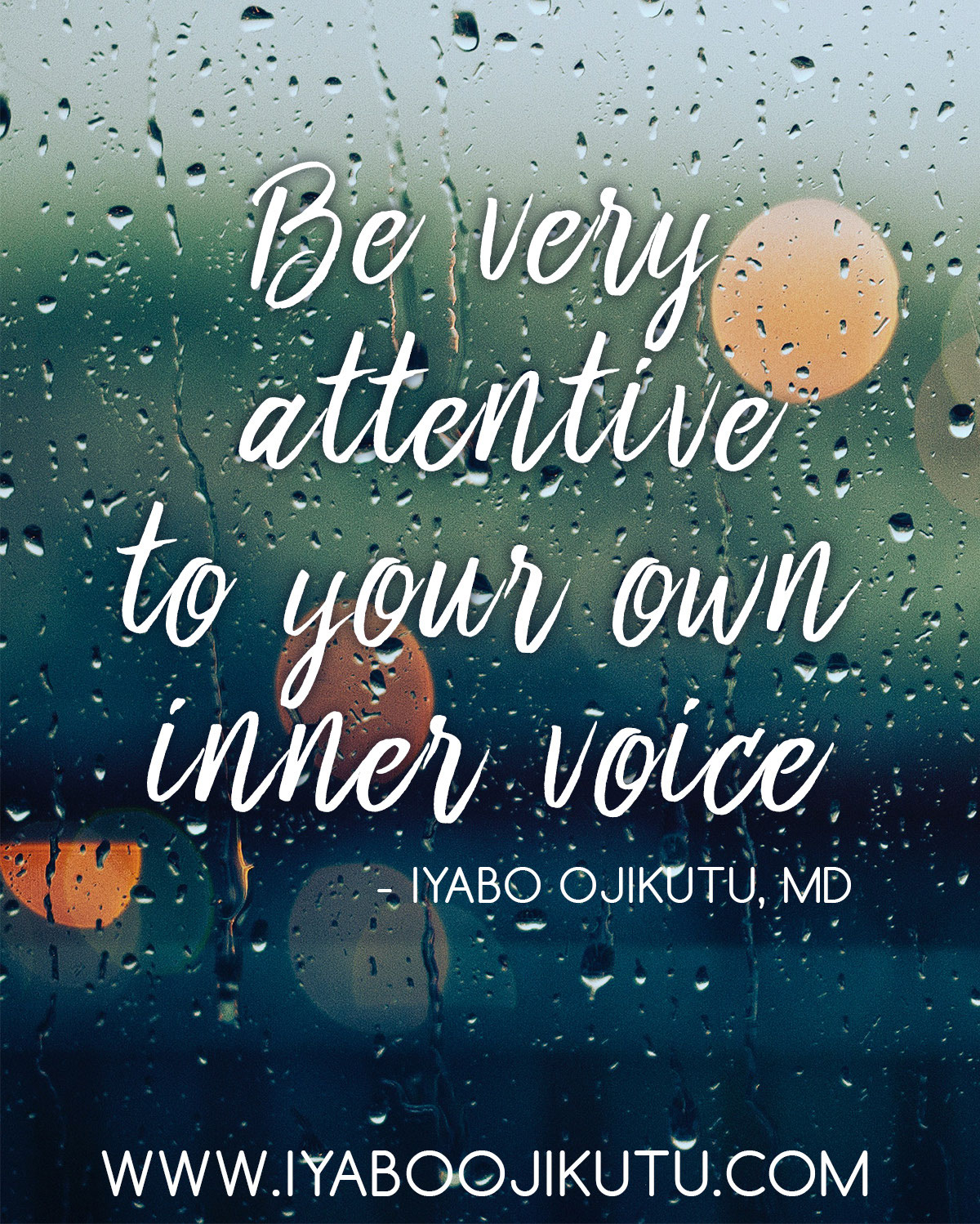 How Well Do You Hear Your Own Internal Voice? Dr. Iyabo