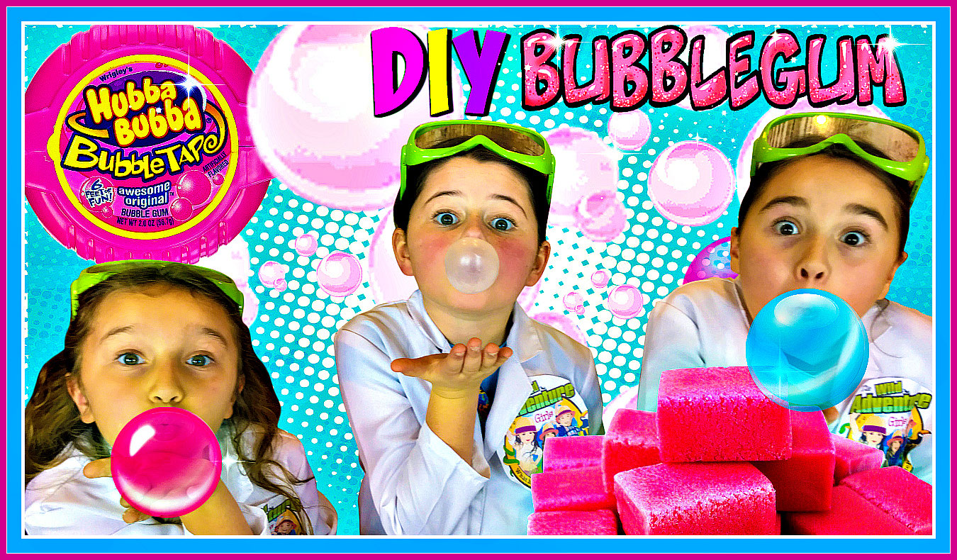 HOW TO MAKE HOMEMADE BUBBLE GUM - EASY RECIPE 