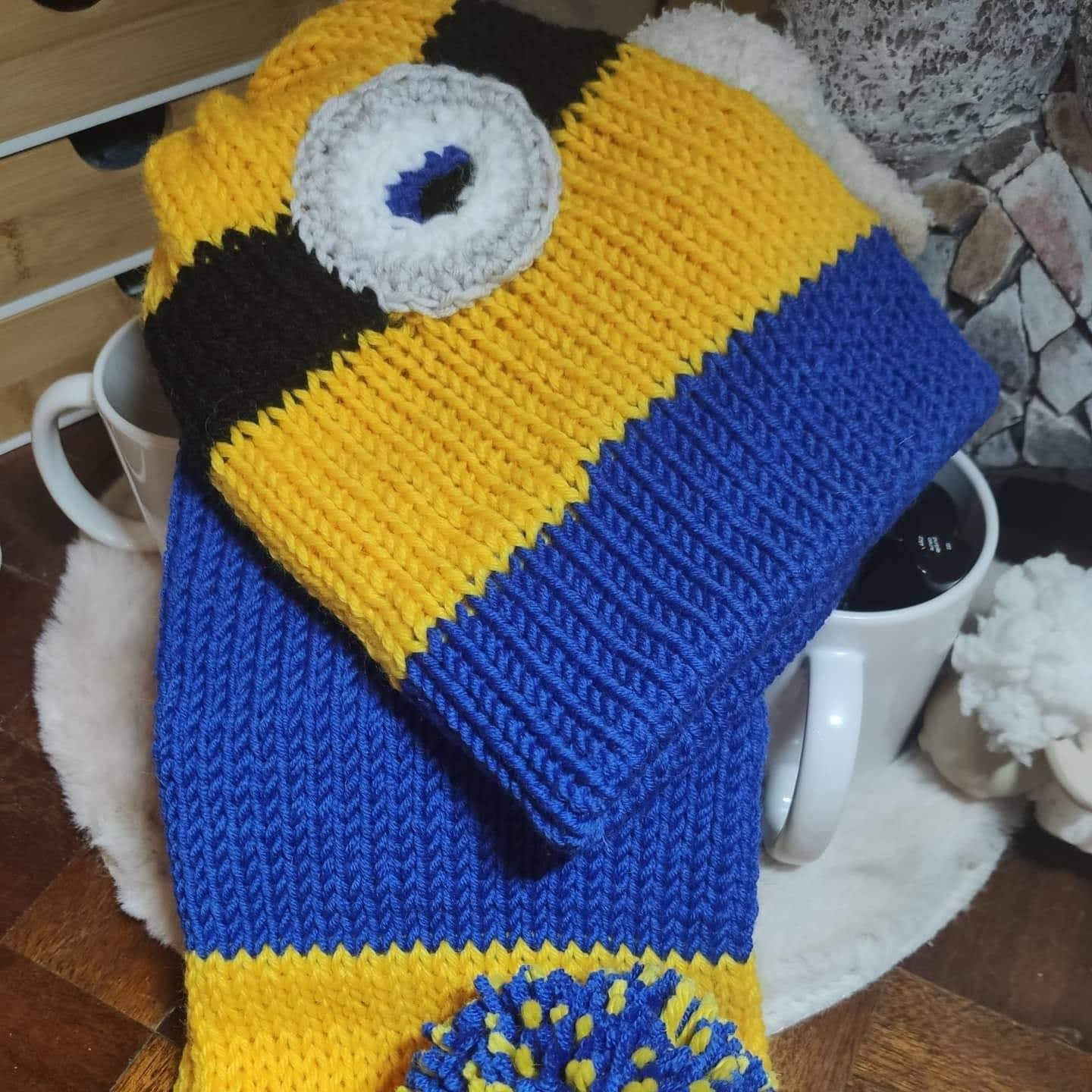 Bonnet Et Echarpe Minions Au Tricotin Semi Automatique Les Tricotinettes Creation De Vetements Tricotes Bonnet Et Echarpe Minions Au Tricotin Semi Automatique Les Tricotinettes Creation De Vetements Tricotes