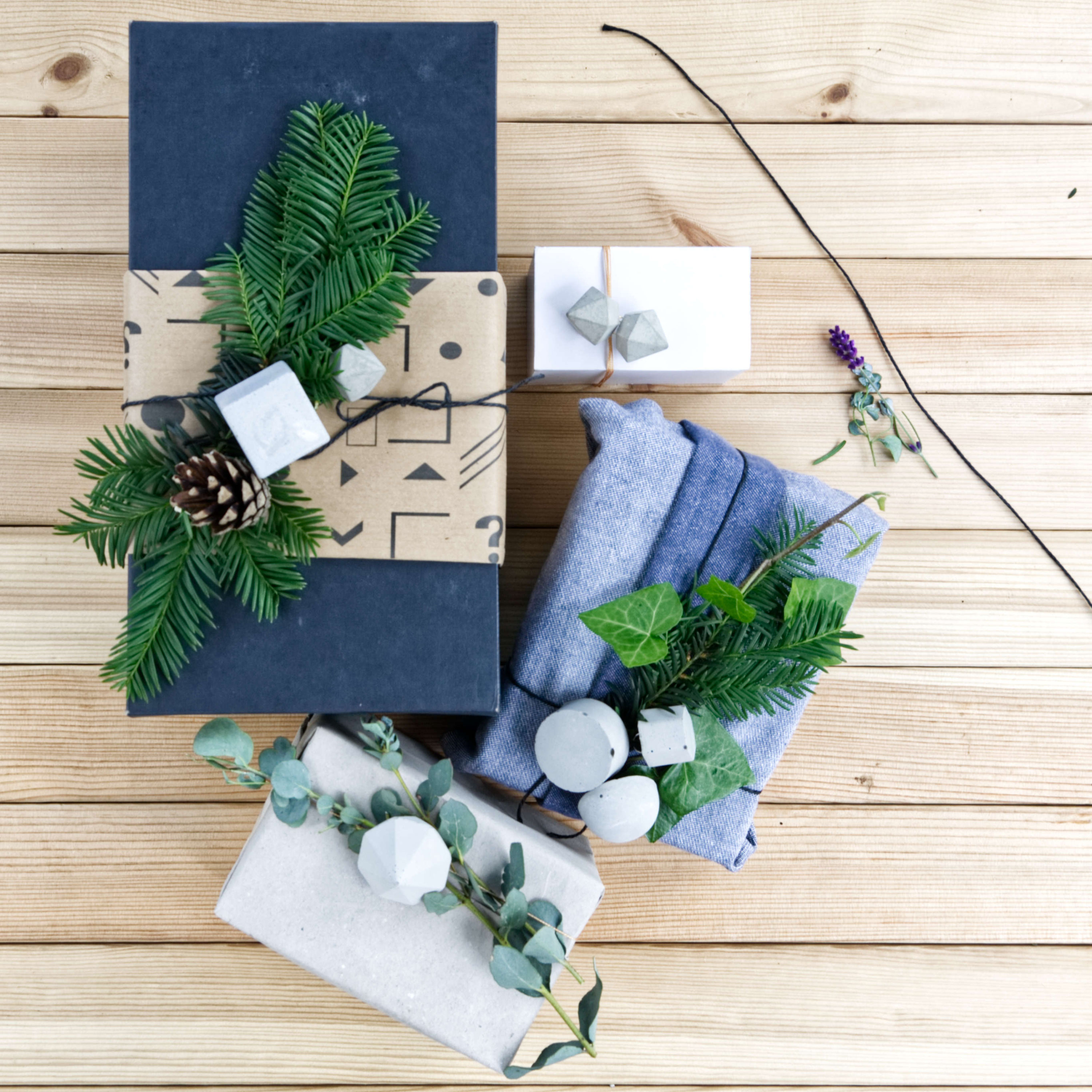 Wonderful Warm Geometric And Eco Friendly Christmas Gift Wrapping Ideas
