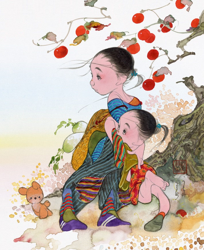 中島潔画伯作品「花かずら」 アートコラム空 vol.4 - アトリエウメ