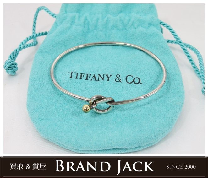 ティファニー ラブノット バングル SV シルバー K18YGを高額買取｜仙台
