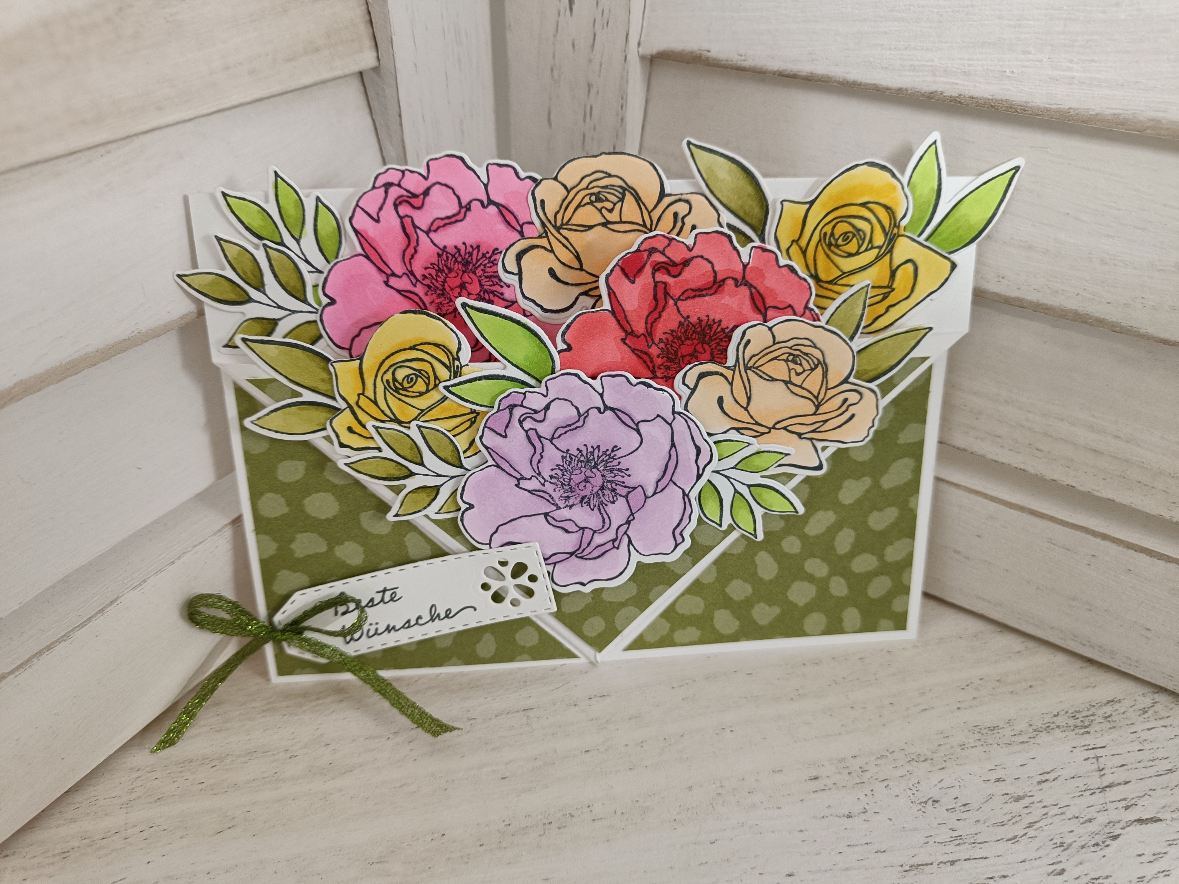 Triangle Pocket Card im Team stempeldichbunt