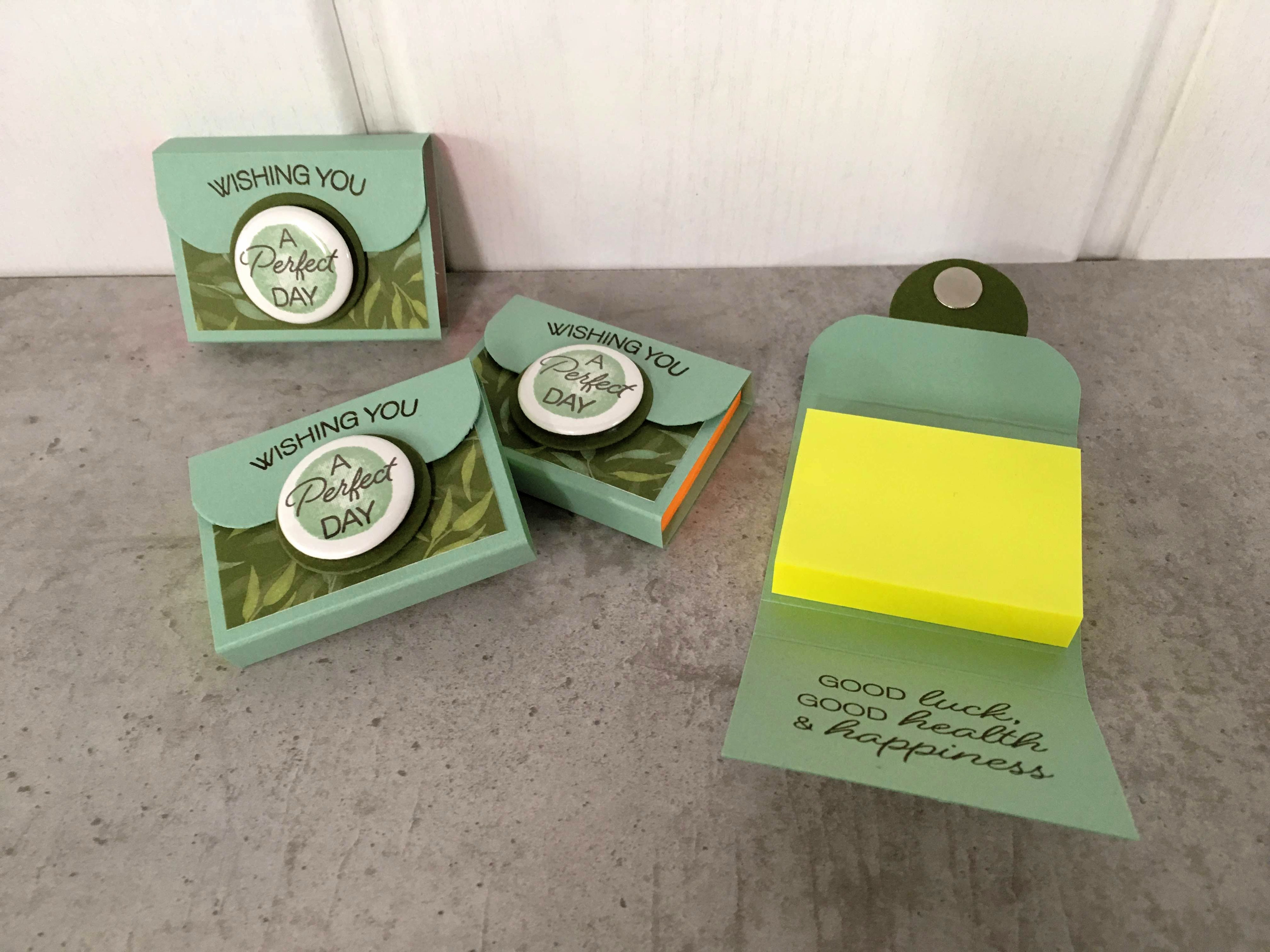 Post Its mit Button stempeldichbunt