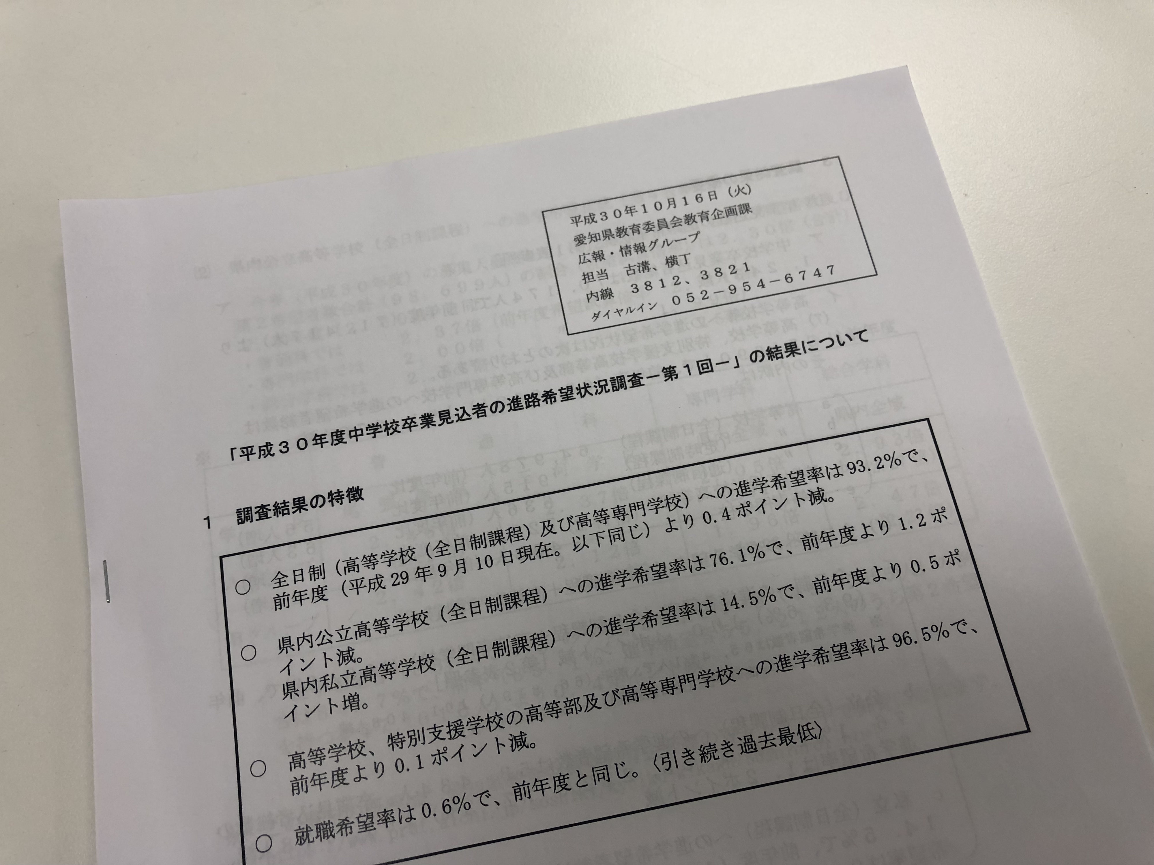愛知県公立高校 第一回進路希望調査について 日進市 学習塾 個別学習のセルモ