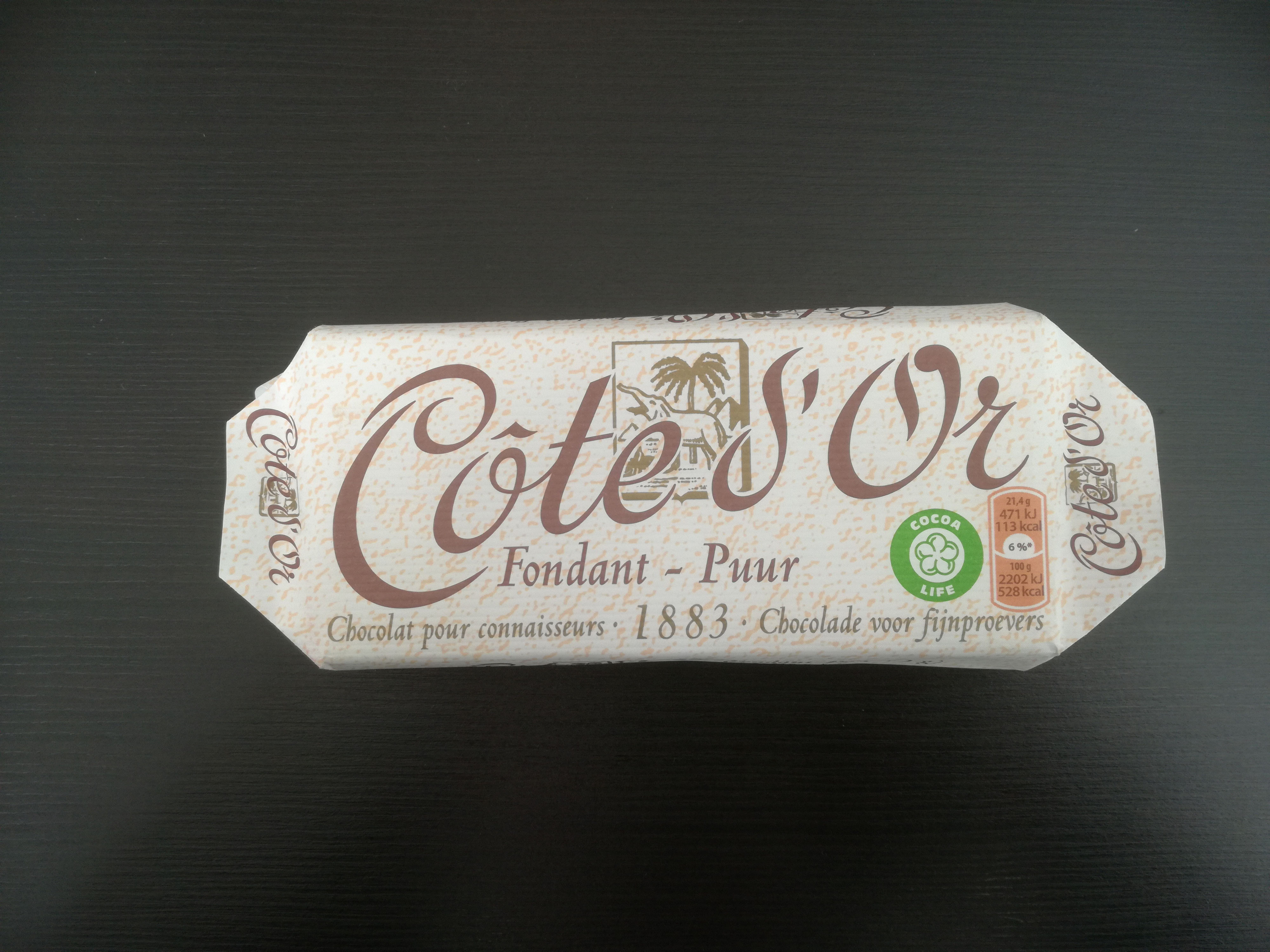 Côte d'Or Fondant Puur Homepage von Edie Calie