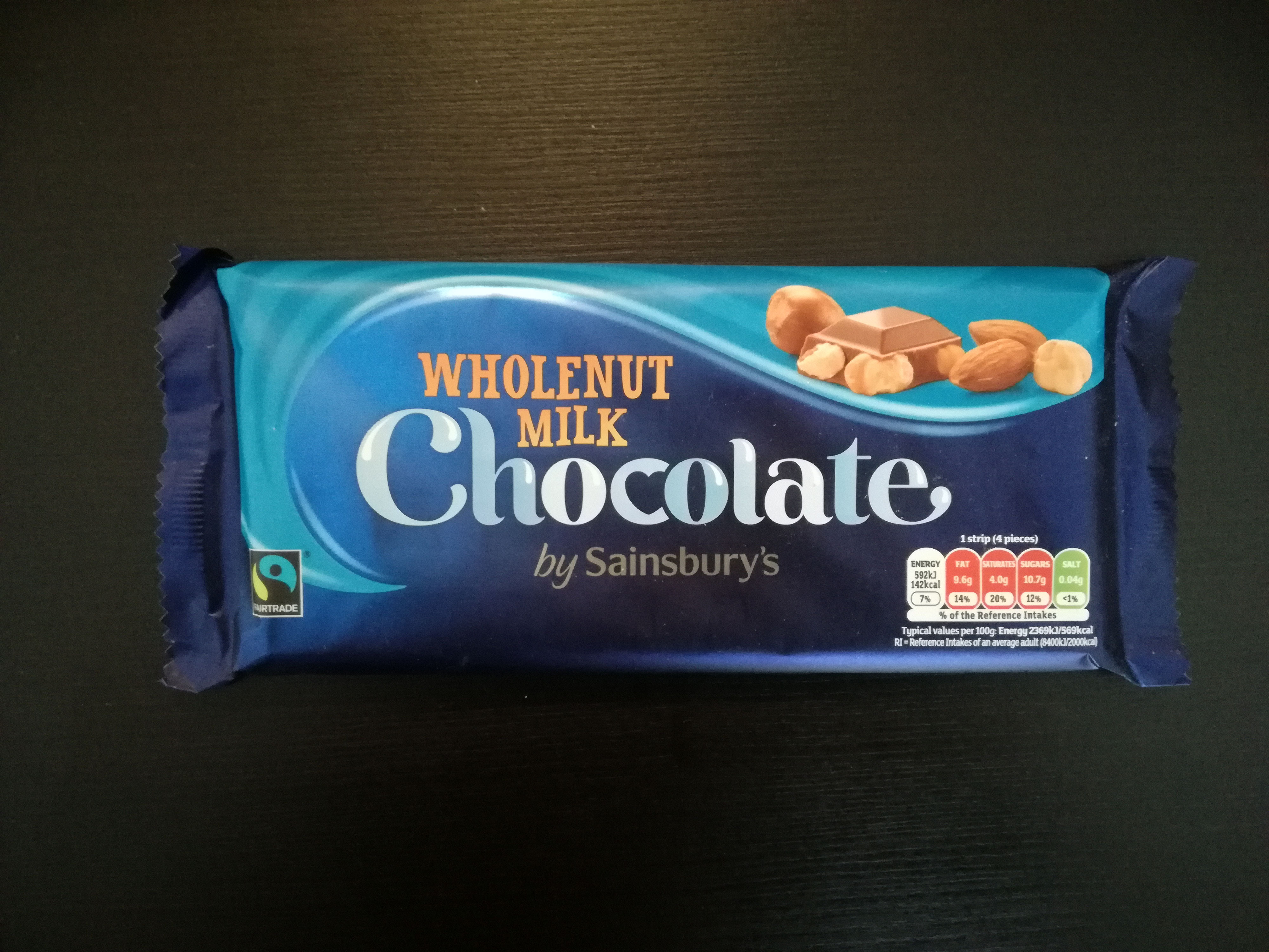 Sainsbury's Wholenut Milk Chocolate Homepage von Edie Calie