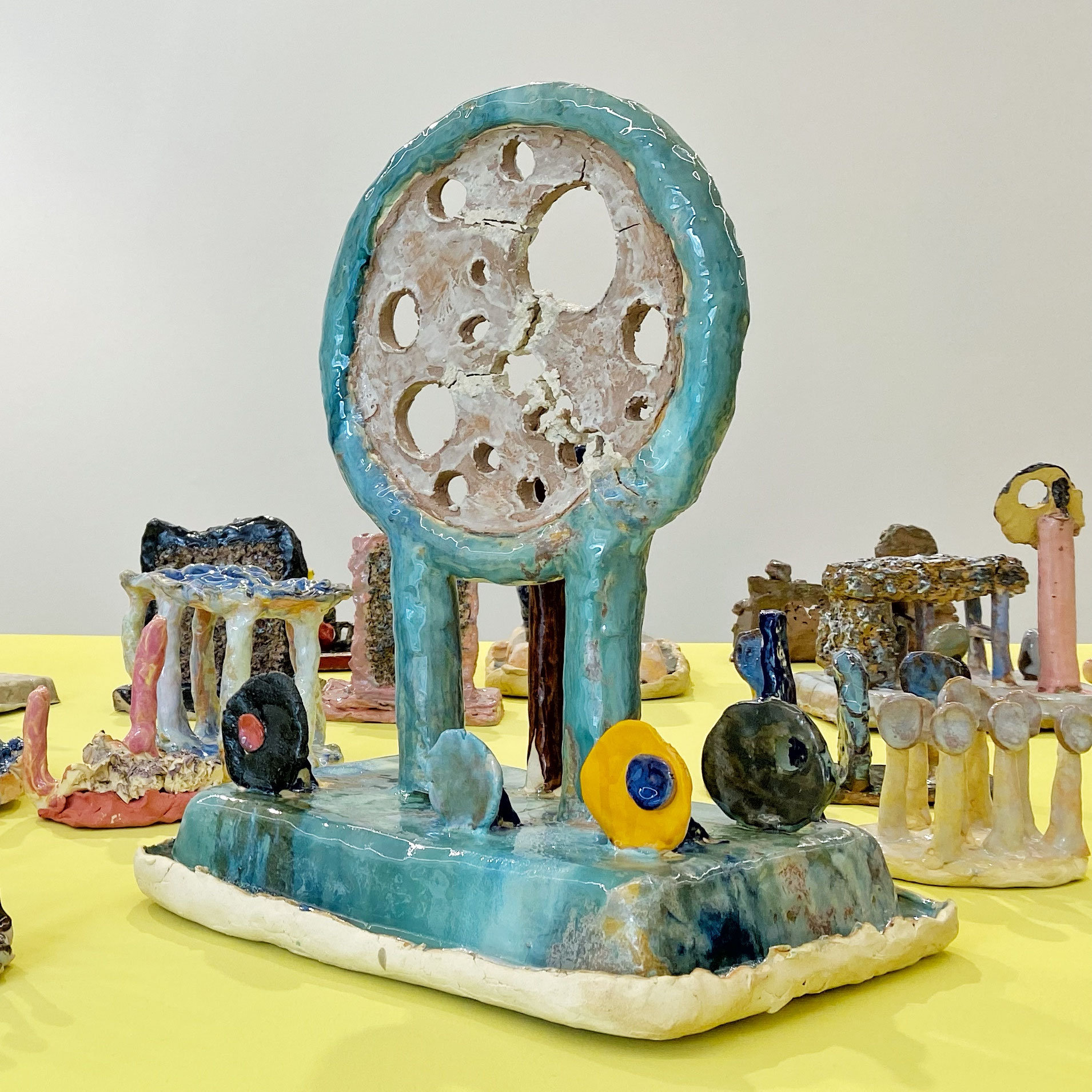 感想-梅津庸一-個展-緑色の太陽