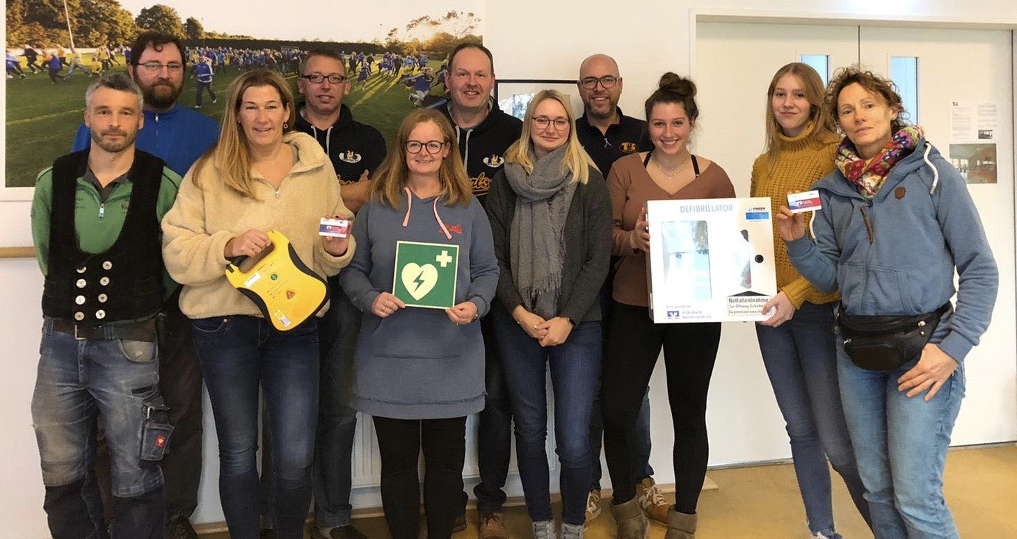 Neuer Defibrillator beim TuS Westerloy TuS Westerloy