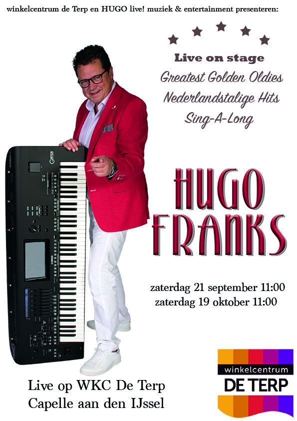 Winkelcentrum De Terp Capelle aan den IJssel live muziek met zanger en pianoentertainer Hugo Winkelcentrum De Terp Capelle aan den IJssel live muziek met zanger en pianoentertainer Hugo