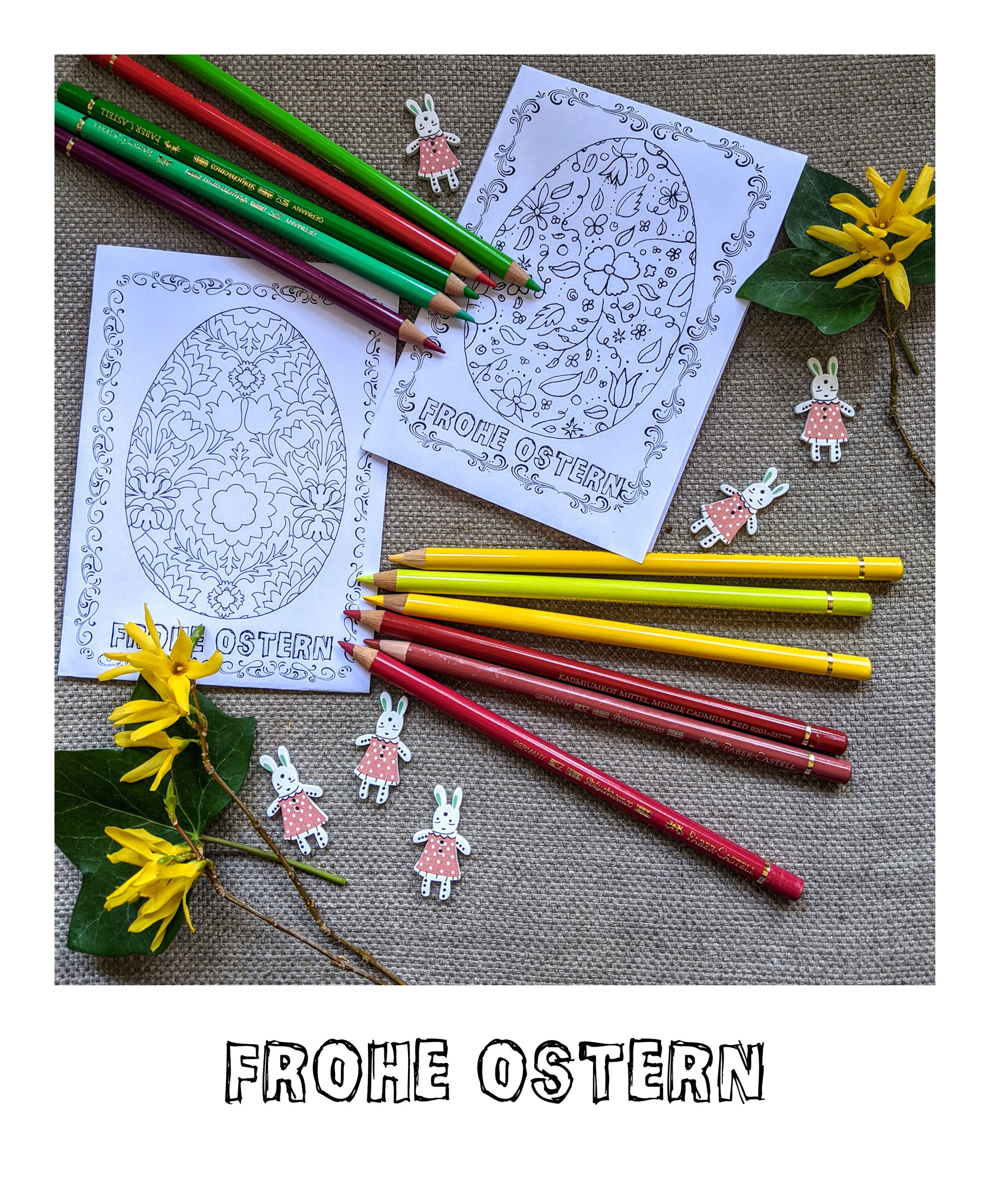 Osterkarten zum Ausmalen - Ulli Verlag