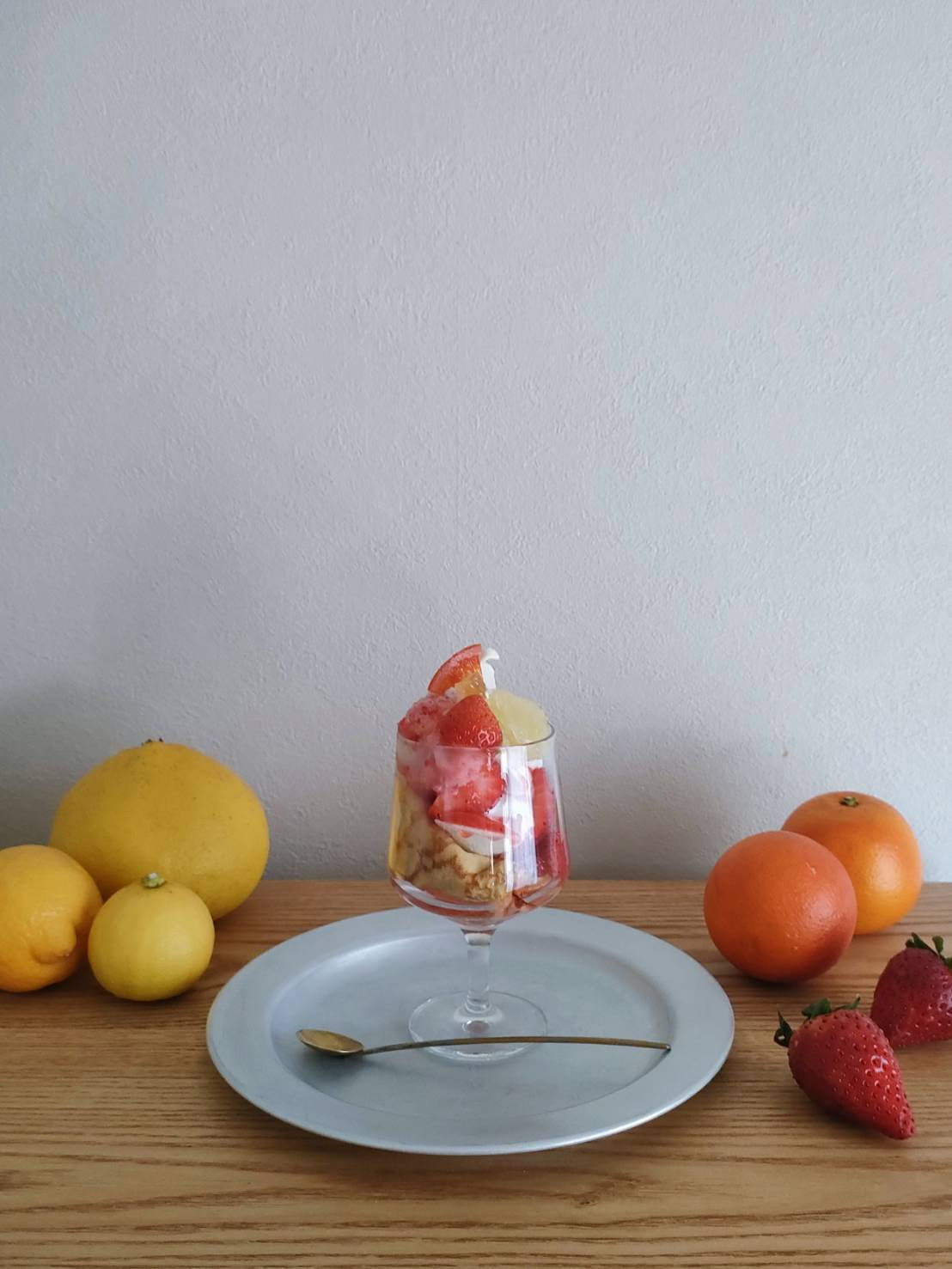 ④　いちごパフェ☆ 2023-2024年いちごパフェ④Bakery&Cafe かぜのテラス（三重県