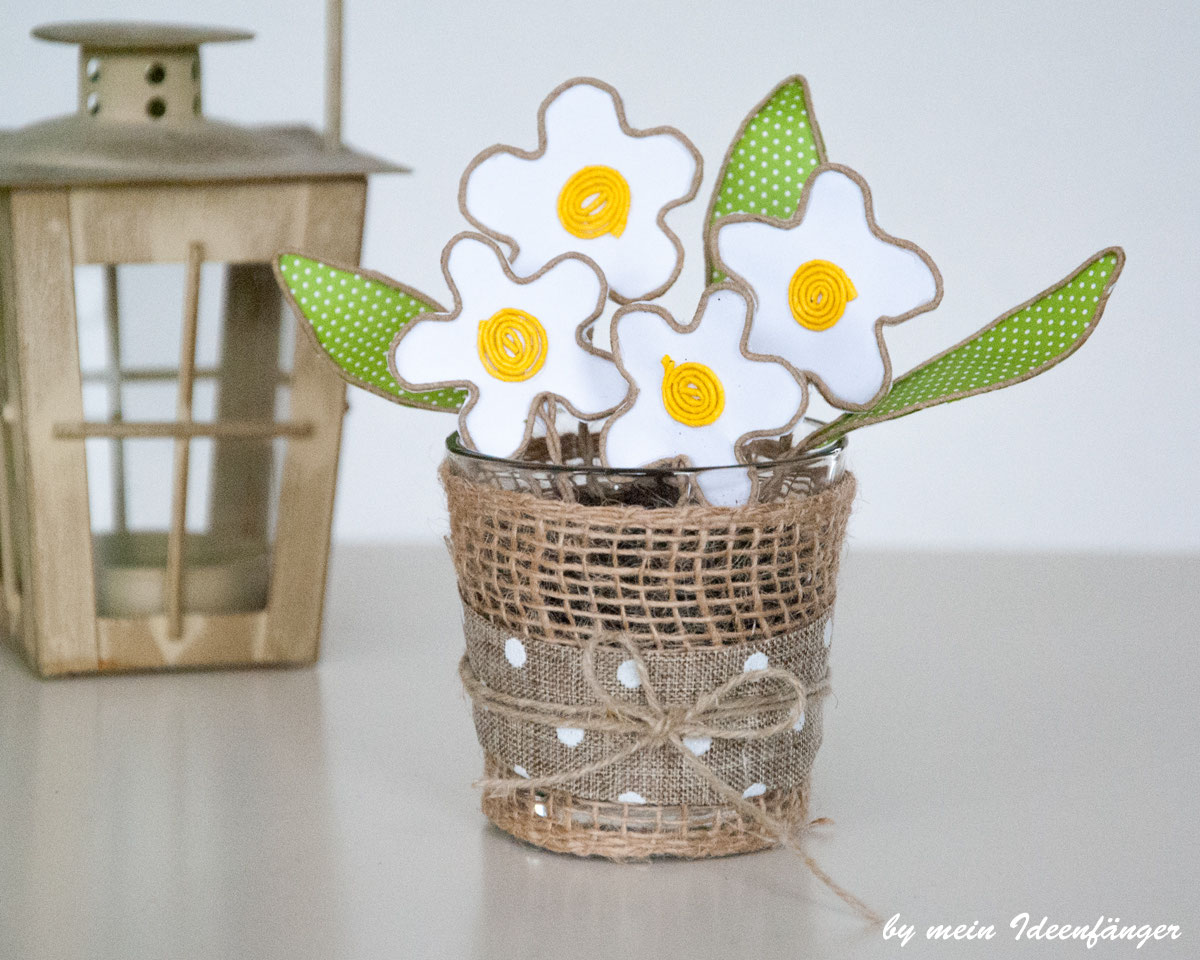 Muttertagsgeschenk Papierdrahtblumen mein Ideenfänger
