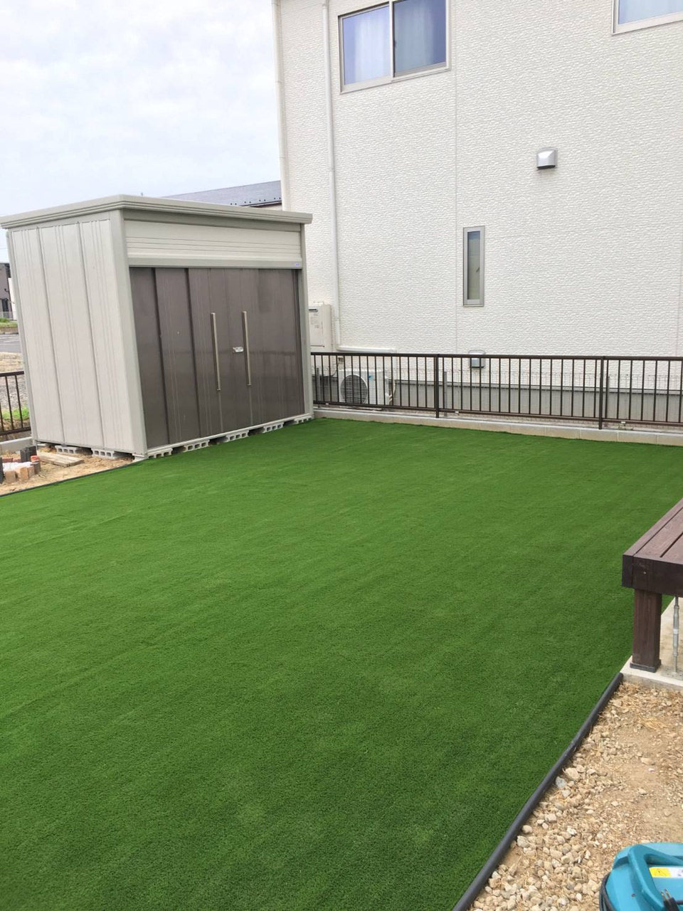 人工芝施工例 安八町bbqスペースのある庭 愛知 トータルターフ 人工芝施工例 安八町bbqスペースのある庭 愛知 トータルターフ