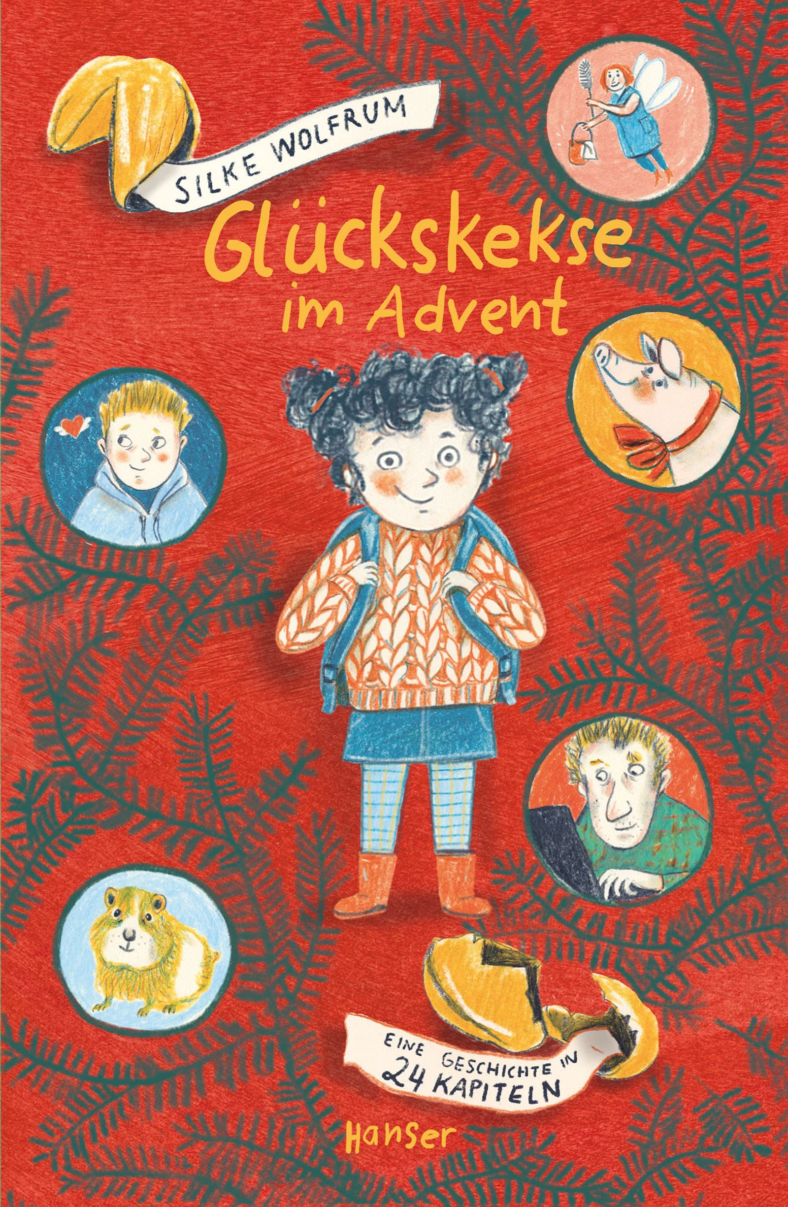 „Glückskekse im Advent“ von Silke Wolfrum mit Illustrationen von Nele ...