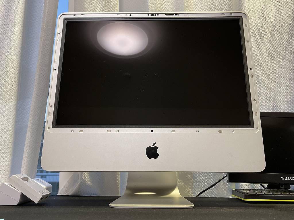 iMac A1224の電源が入らないとのことで電源ユニットを交換しま