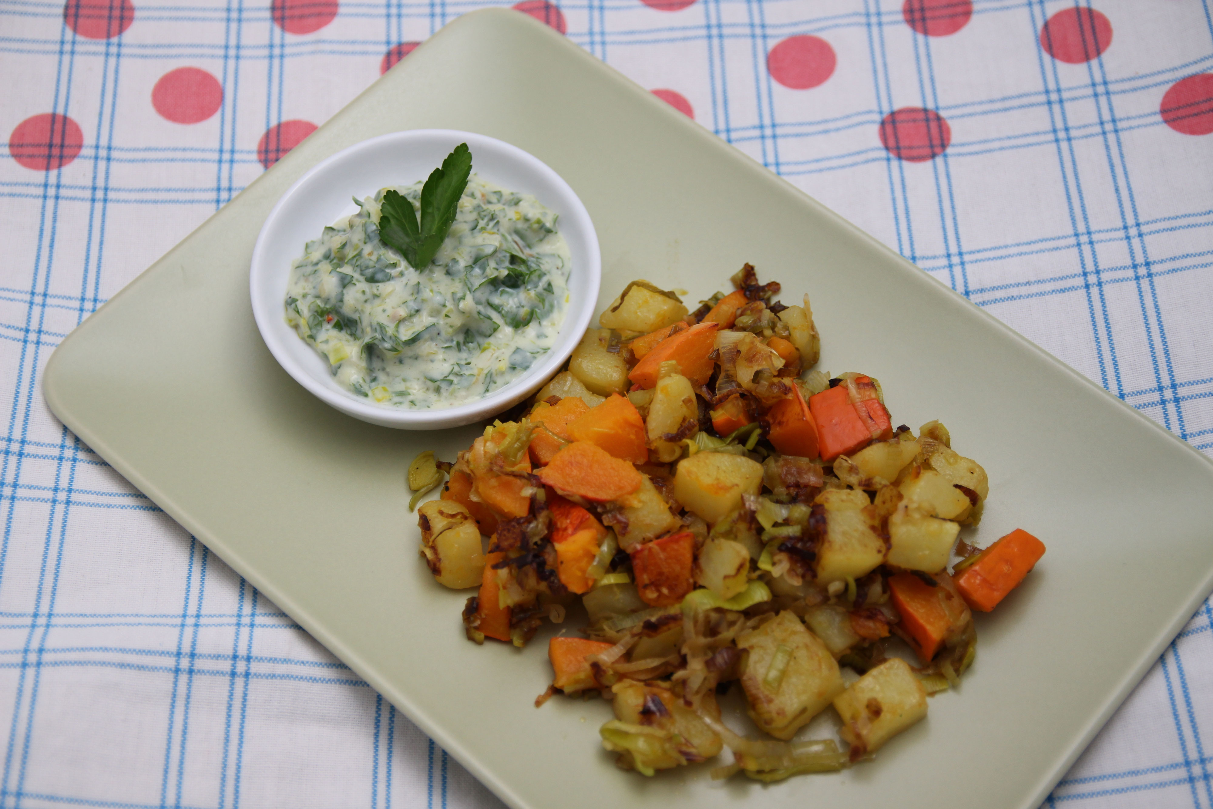 Vegane Lauch-Kartoffel-Pfanne - Moni Monaco