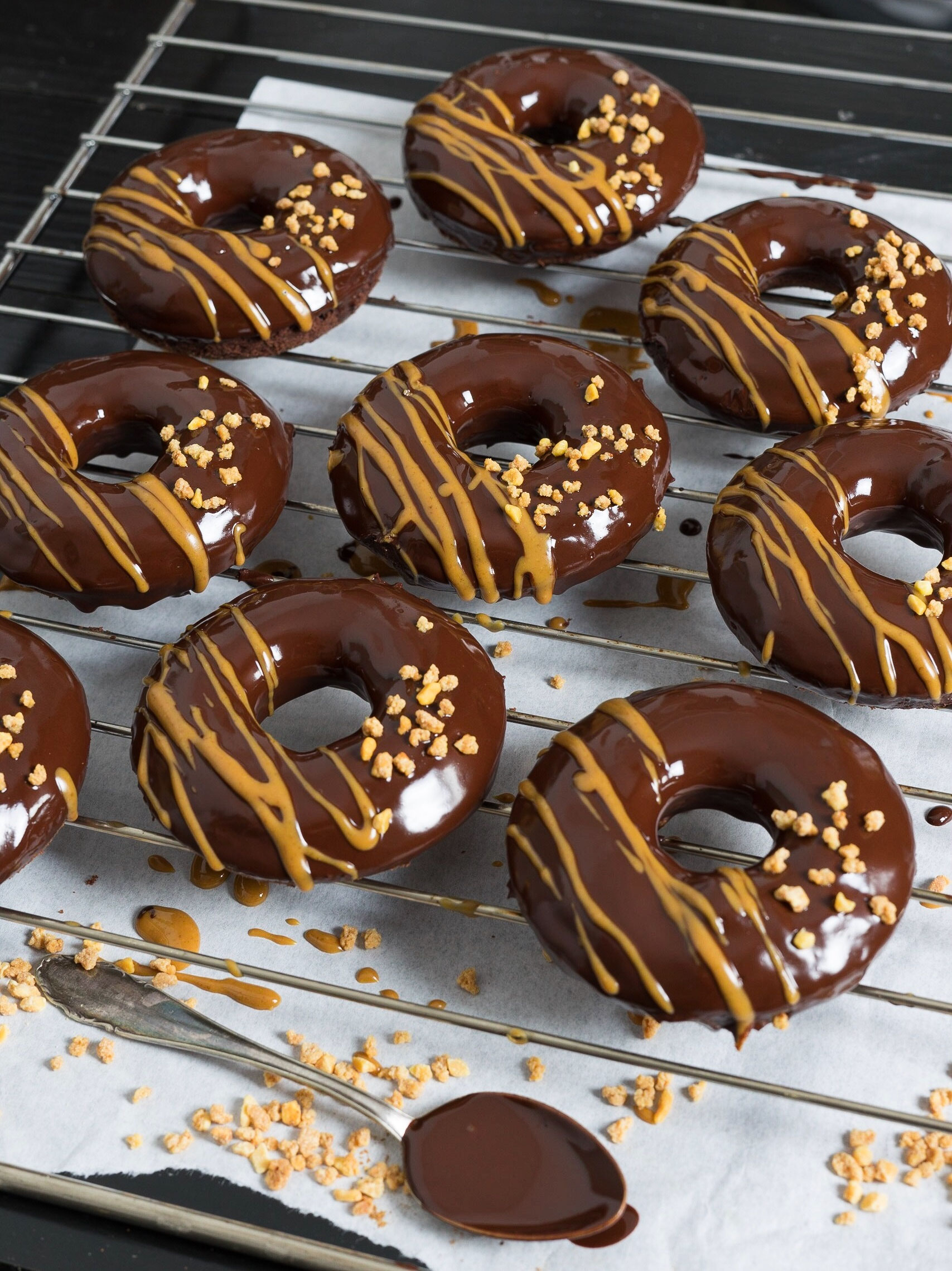 Speculoos chocolate Donuts (vegan) food'n'travel by Ariane