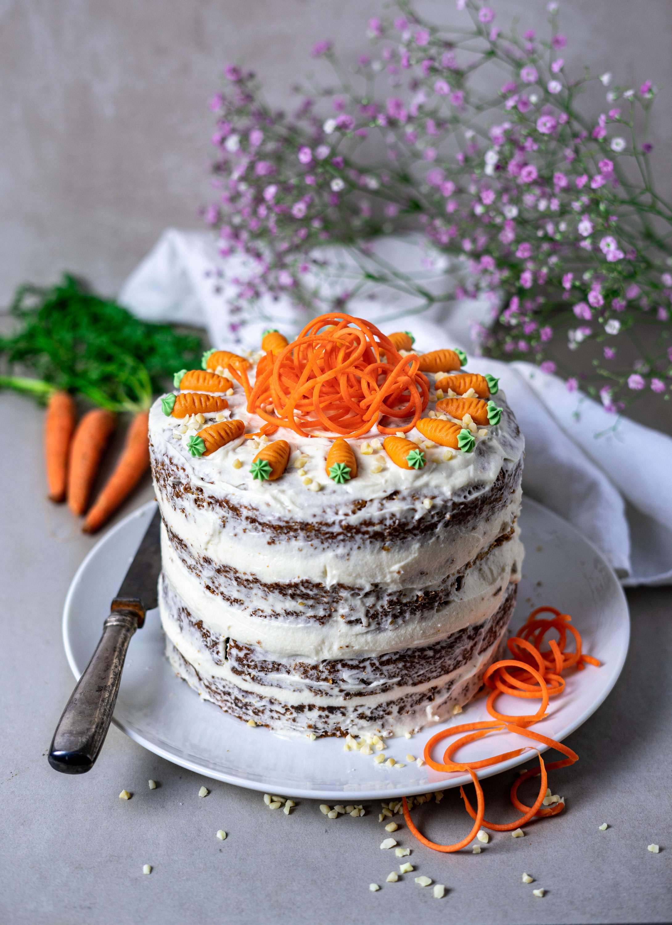 Naked Carrot Cake Karottenkuchen (vegan) food'n'travel