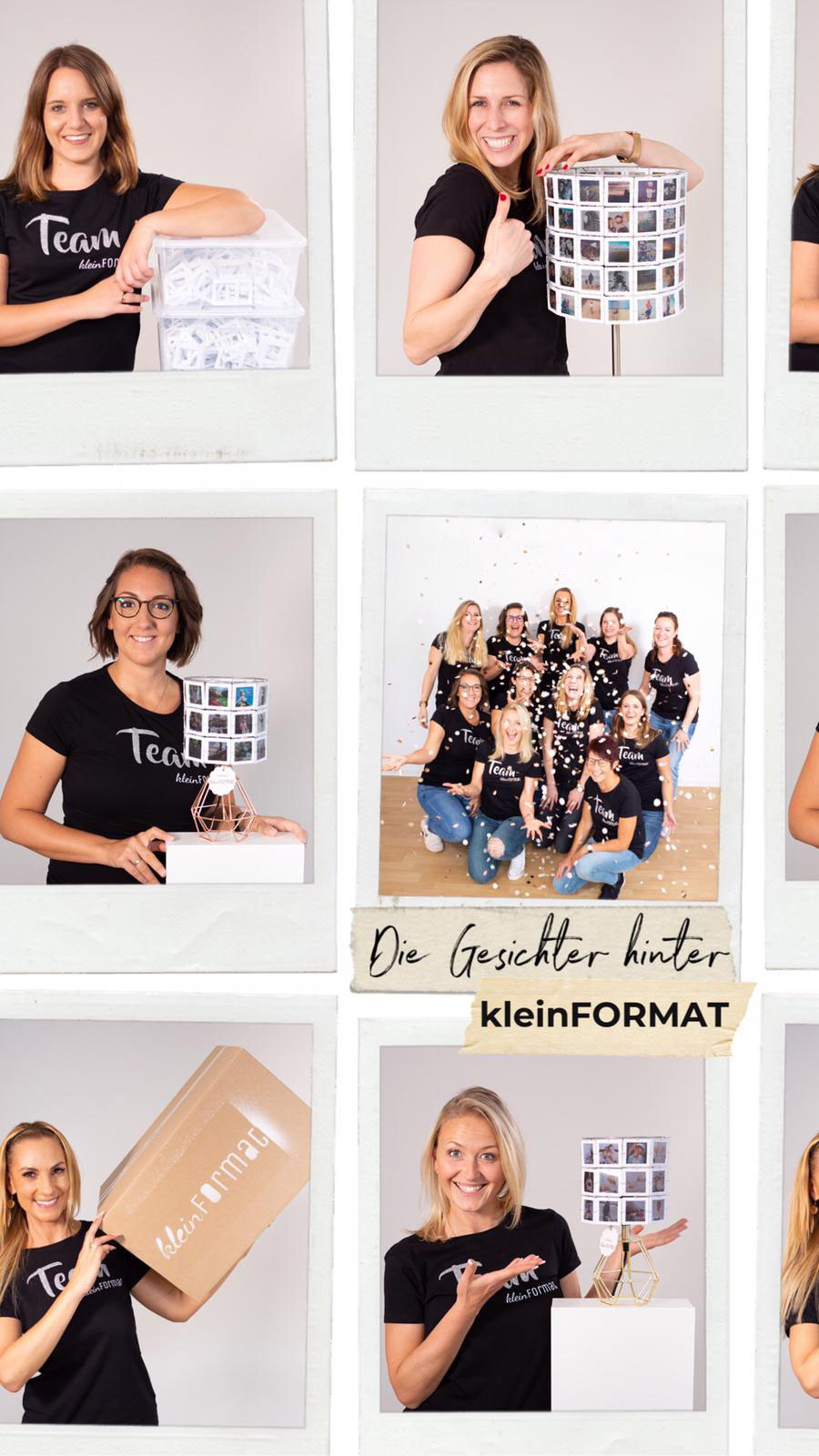 Die Gesichter Hinter Kleinformat Kleinformat Lampen