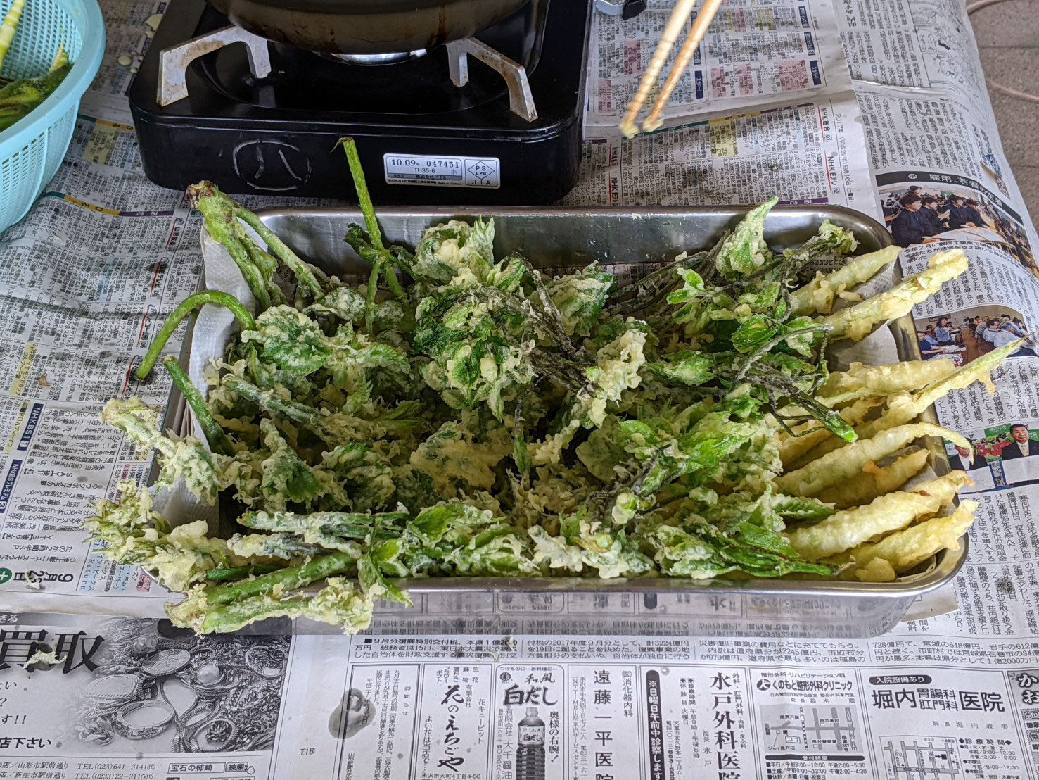 採れたて山菜を天ぷらにしてそばと食べよう！ - むらやま観光なび
