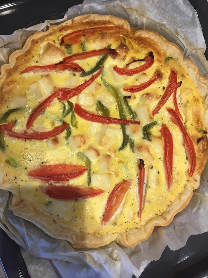 Quiche met paprika, tomaat en feta Diëtiste Veurne & Nieuwpoort