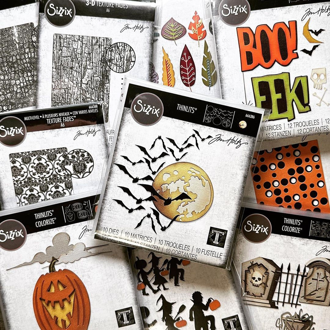 TIM HOLTZ & SIZZIX HALLOWEEN 2023 LUISE HEINZL JUNK JOURNAL ART