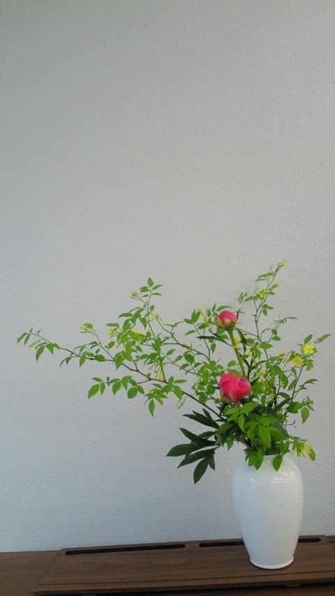 今日のお稽古 花みやび愛好会 花雅流の生け花や茶花を学ぶ聖心女子大学の愛好会